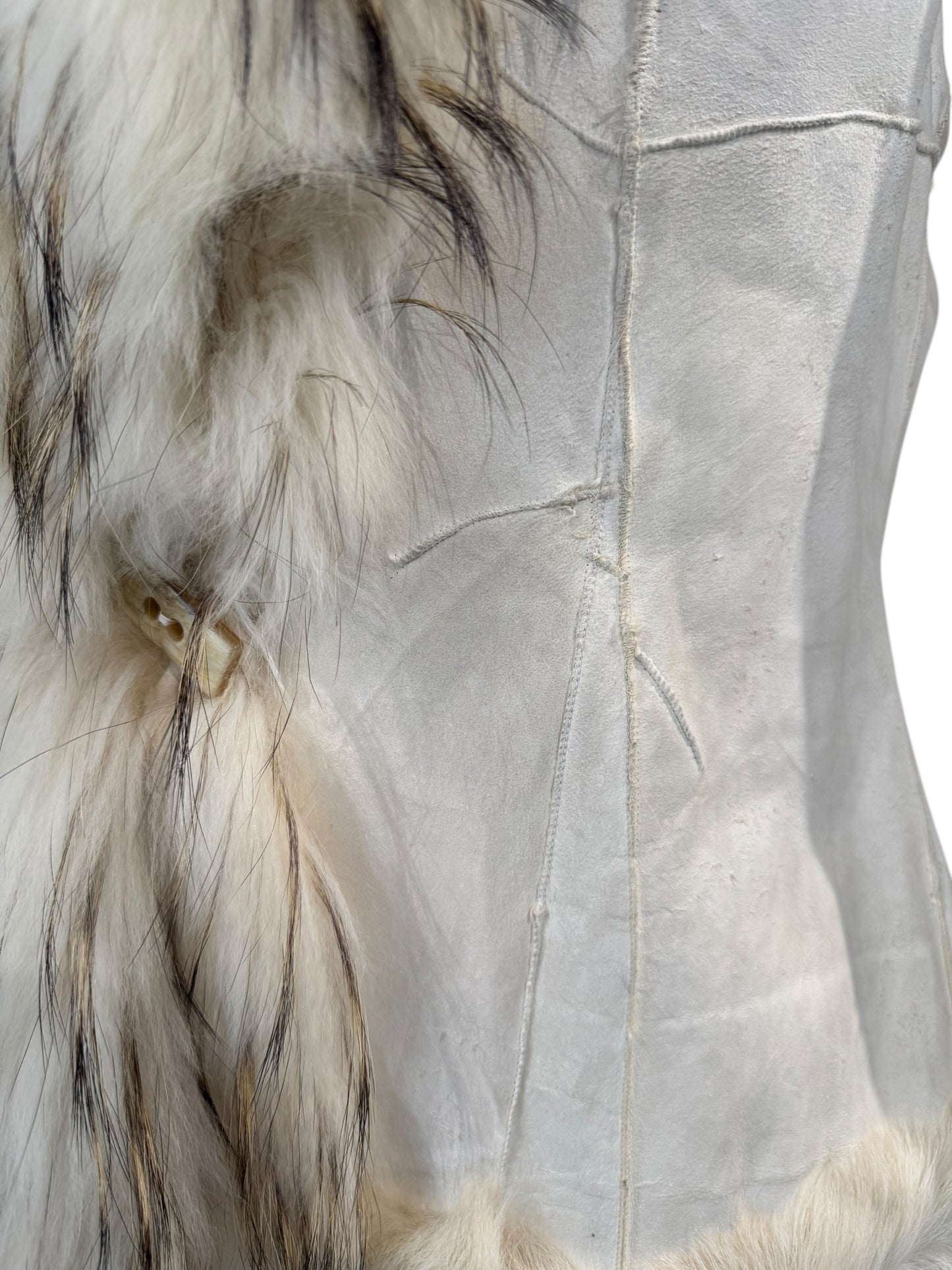JITROIS 2000s CREAM FUR REVERSIBLE JACKET