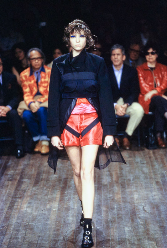 COMME DES GARÇONS FW2001 BLACK WOOL ASYMMETRICAL BLAZER