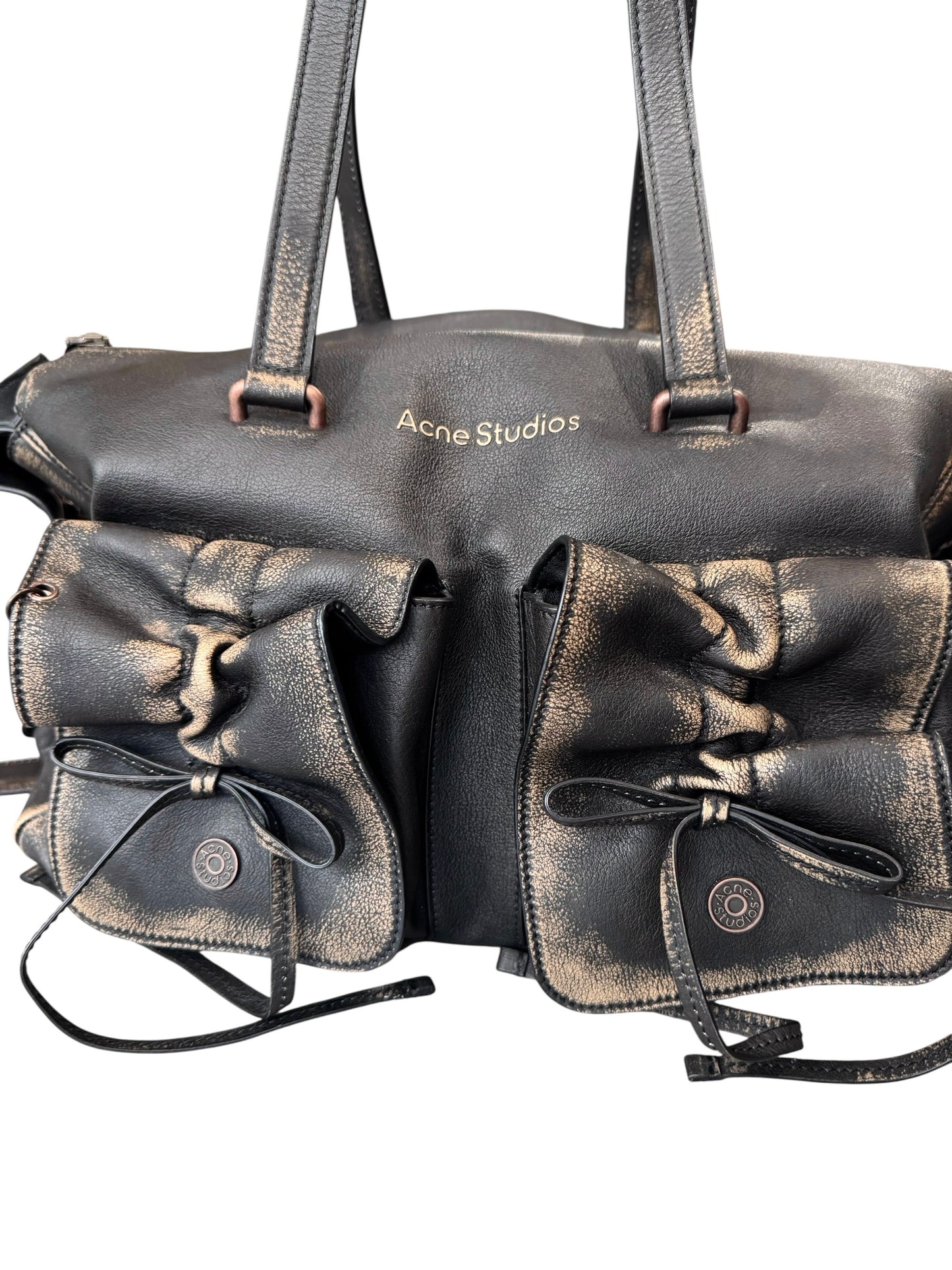 ACNE STUDIOS SS2025 BROWN LEATHER BAG