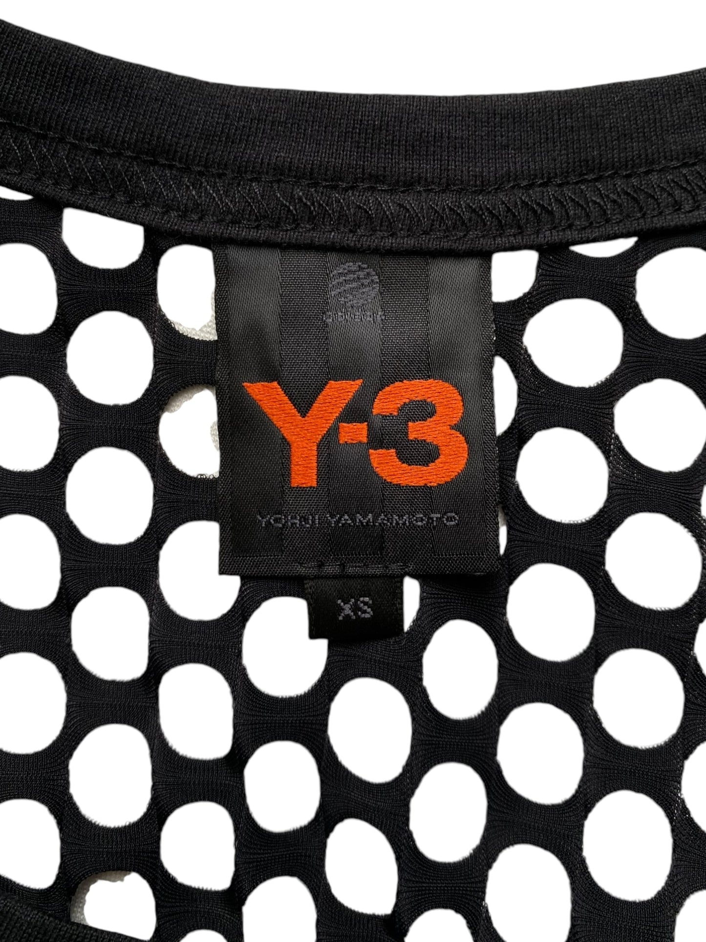 Y-3 YOHJI YAMAMOTO X ADIDAS 2010s BLACK LASER CUT OUT MAXI DRESS