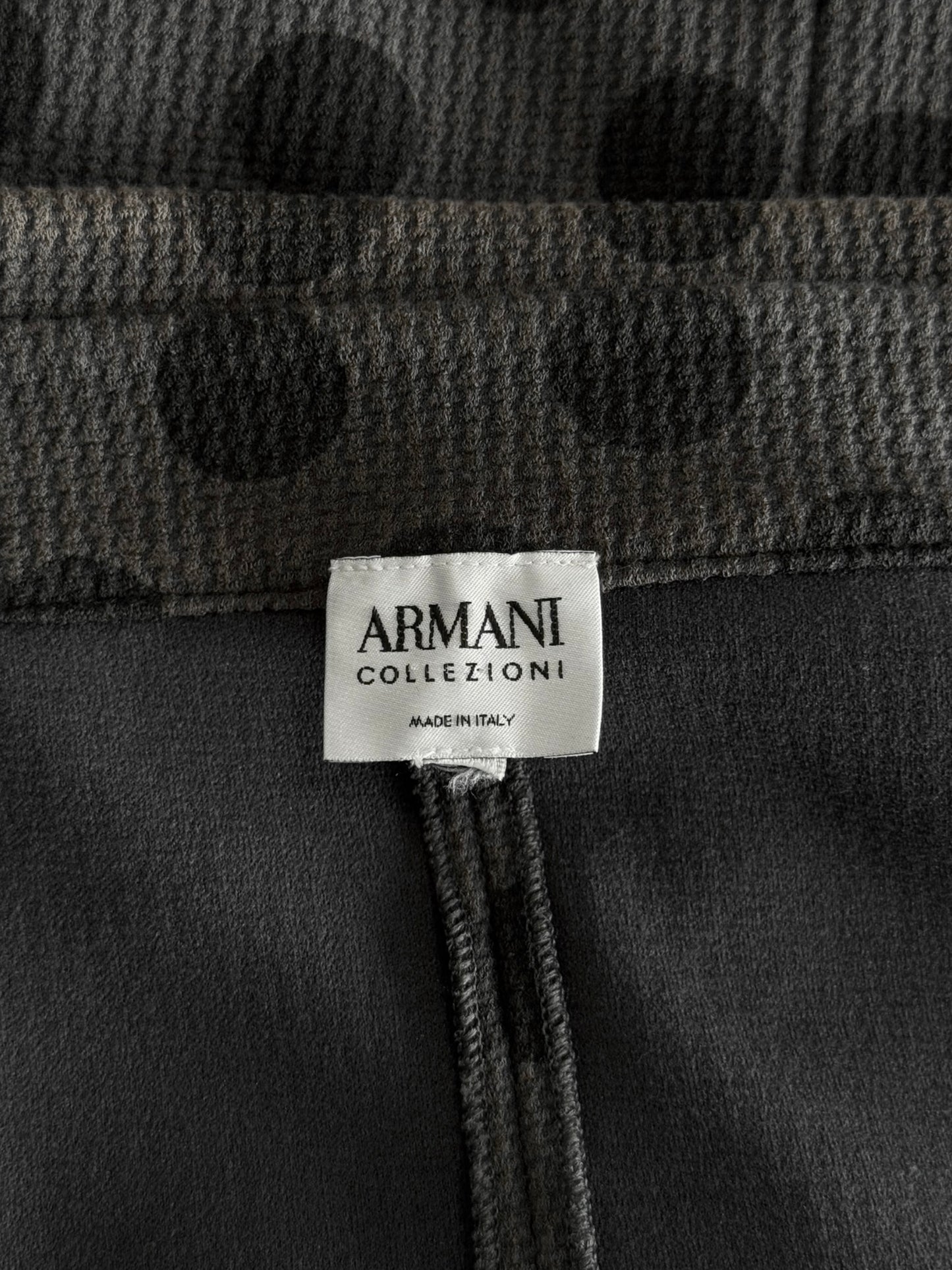 ARMANI COLLEZIONI 2000s GREY POLKA DOT LIGHT JACKET