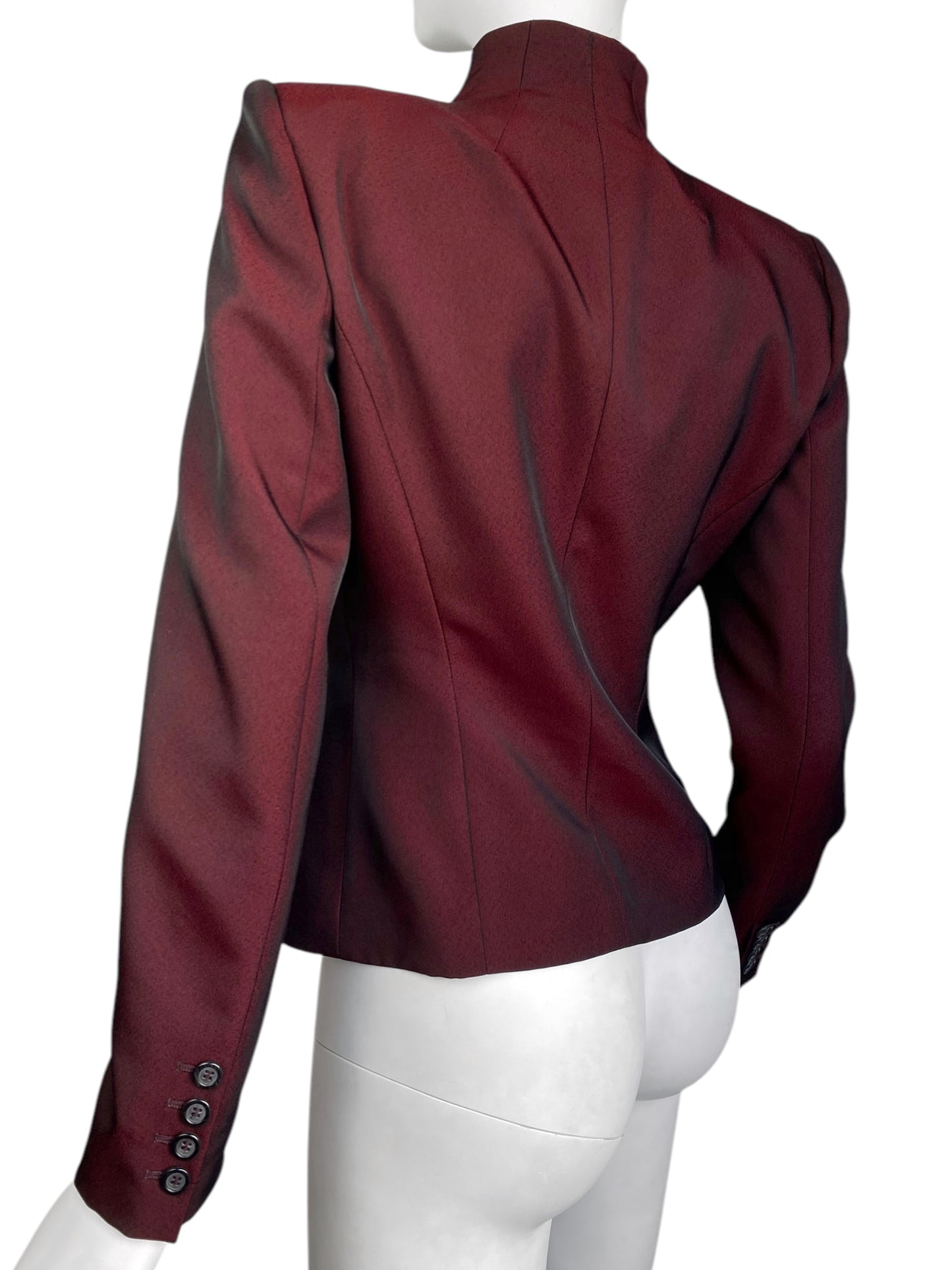 ALEXANDER MCQUEEN FW1998 «JOAN» RED STRUCTURED JACKET