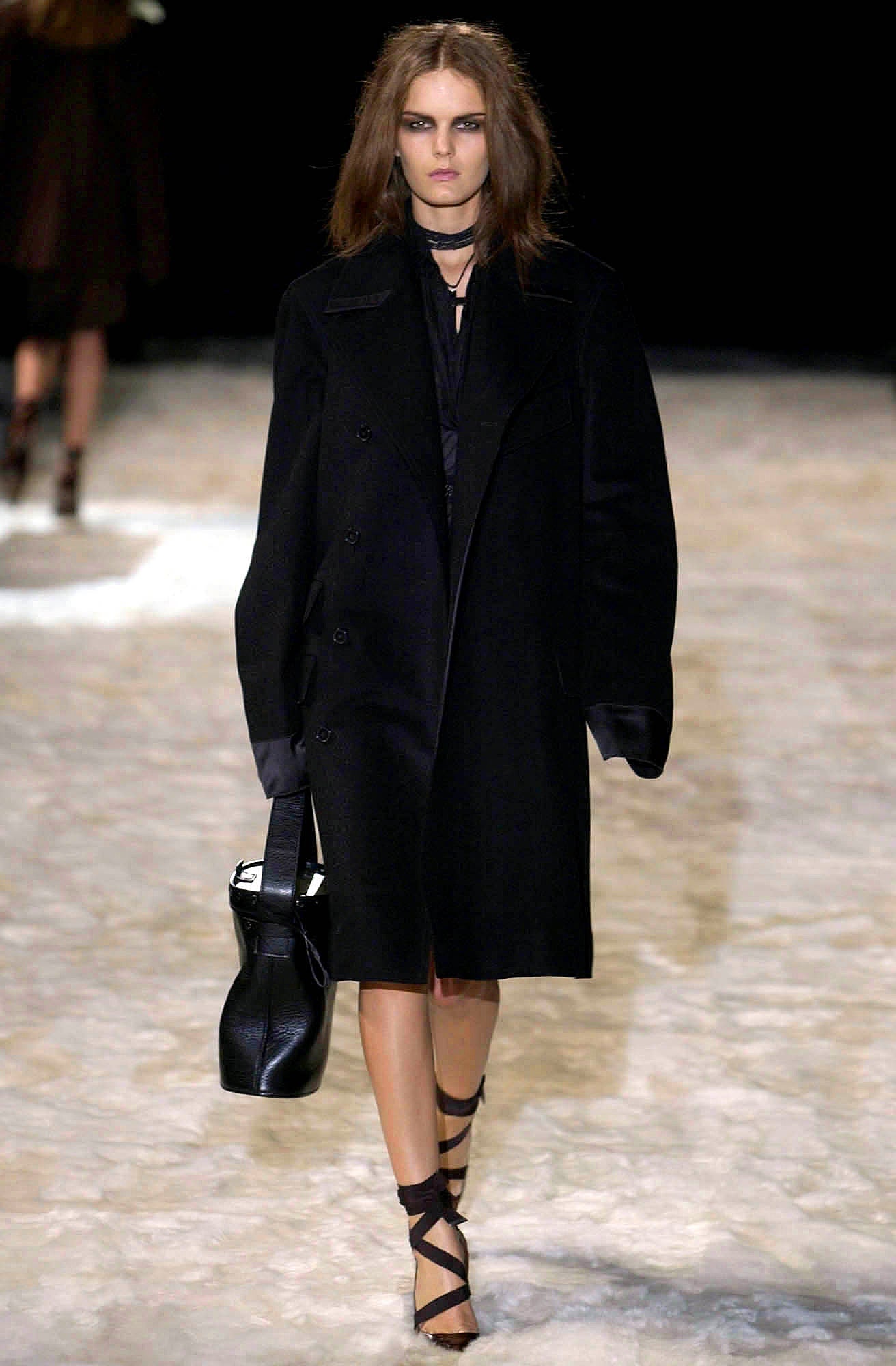 GUCCI FW2002 BY TOM FORD BLACK LEATHER BONDAGE LACE UP HEELS