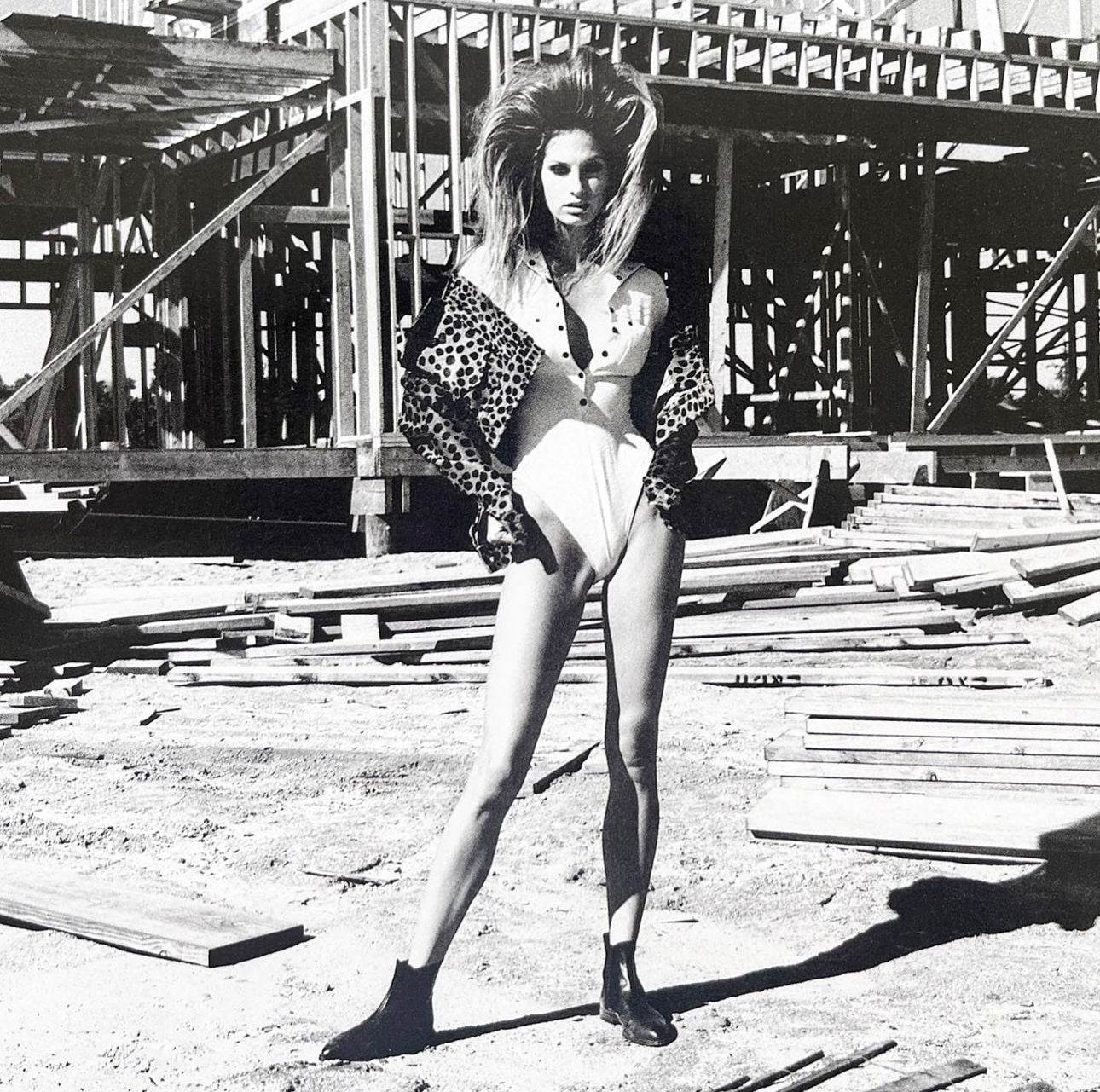 PLEIN SUD FW1990 BLACK HOODED BODY