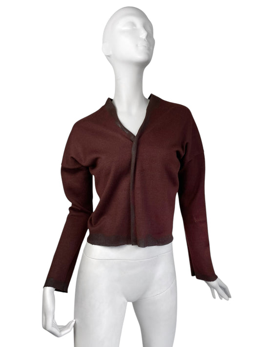 COMME DES GARÇONS SS1992 BROWN KNIT SWEATER