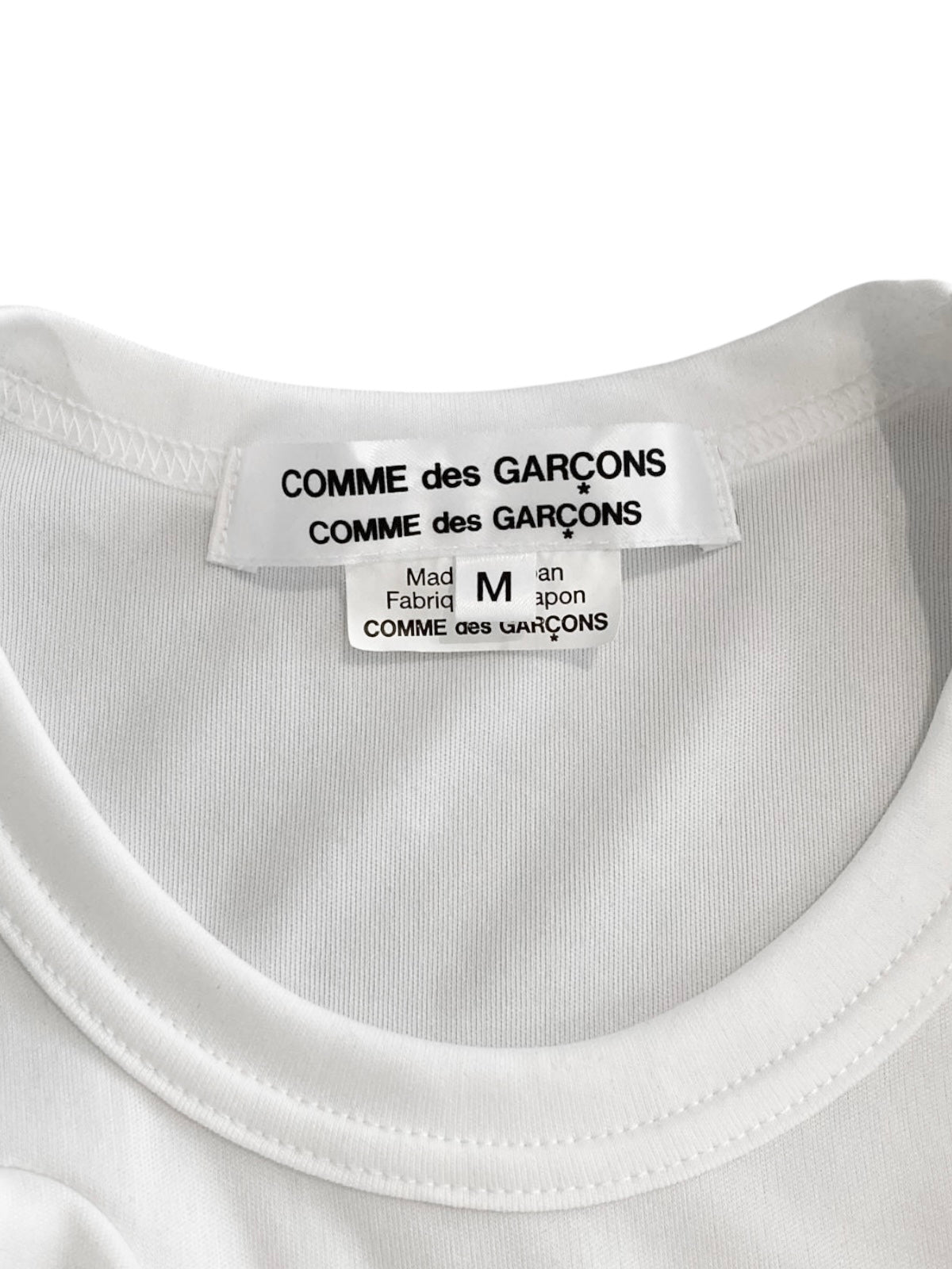 COMME DES GARÇONS FW2022 WHITE RUFFLES TANK TOP