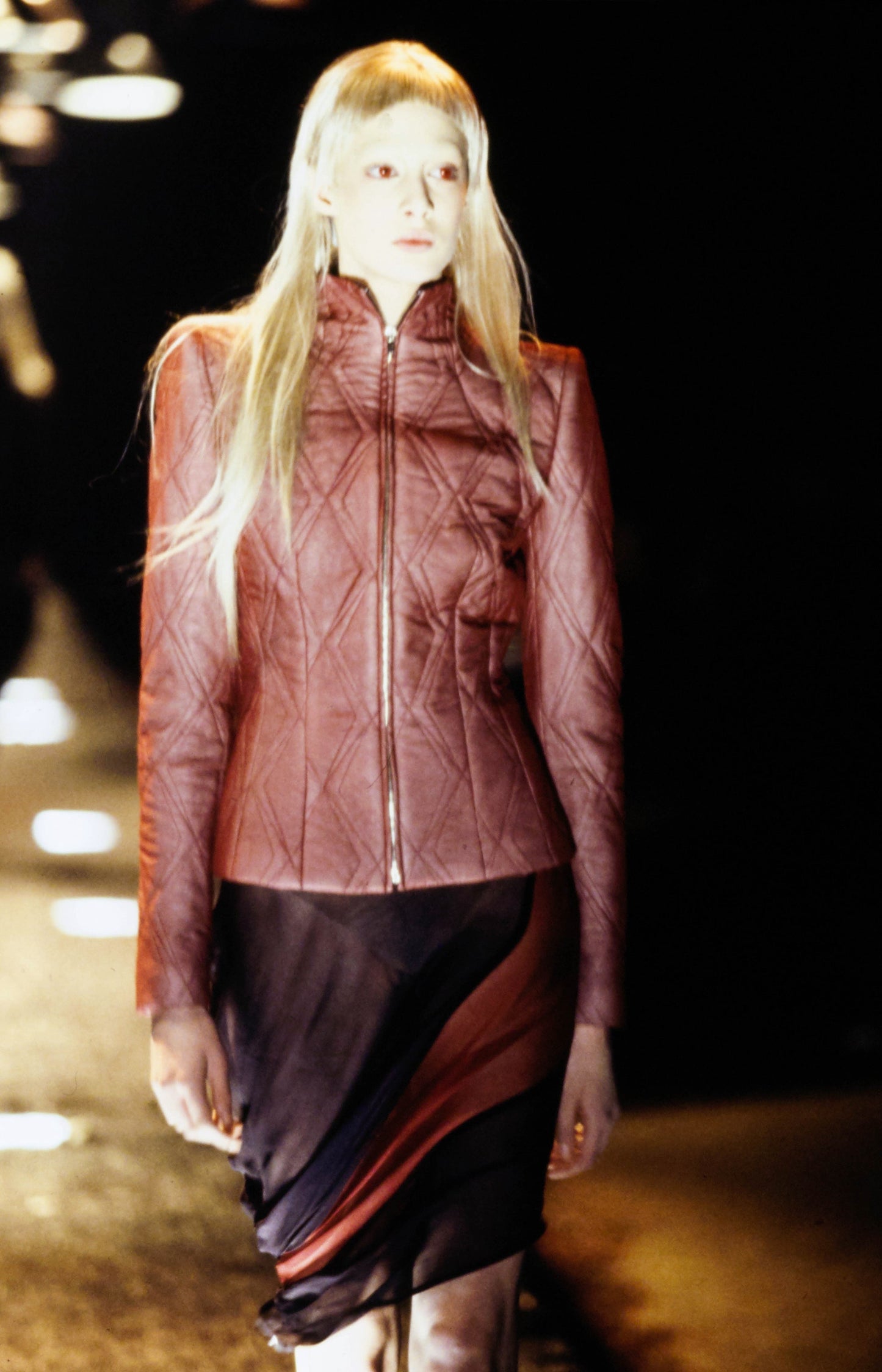ALEXANDER MCQUEEN FW1998 «JOAN» RED STRUCTURED JACKET