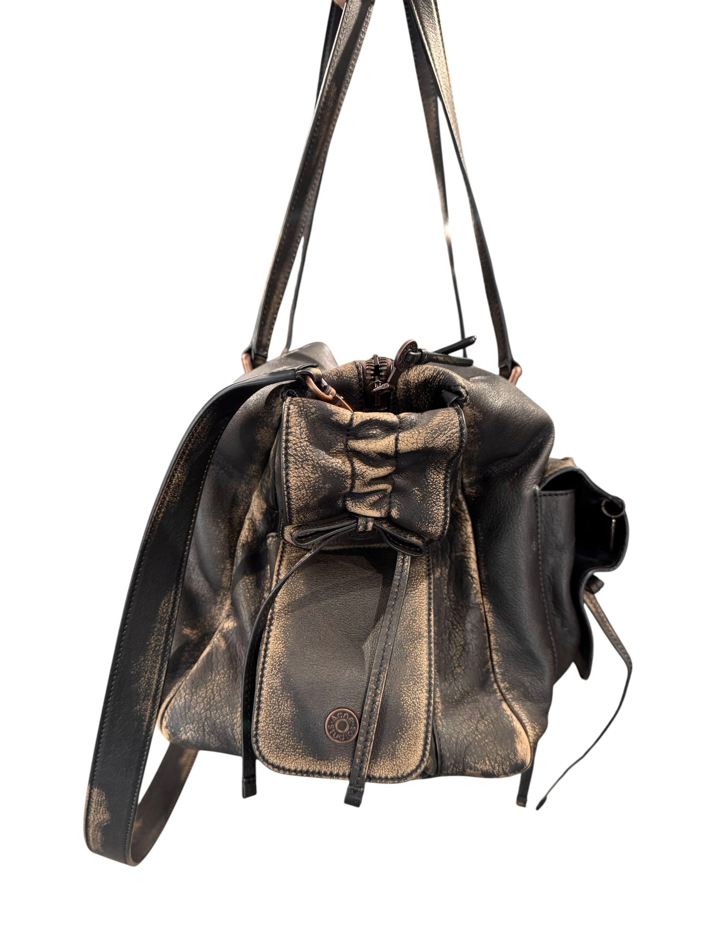 ACNE STUDIOS SS2025 BROWN LEATHER BAG