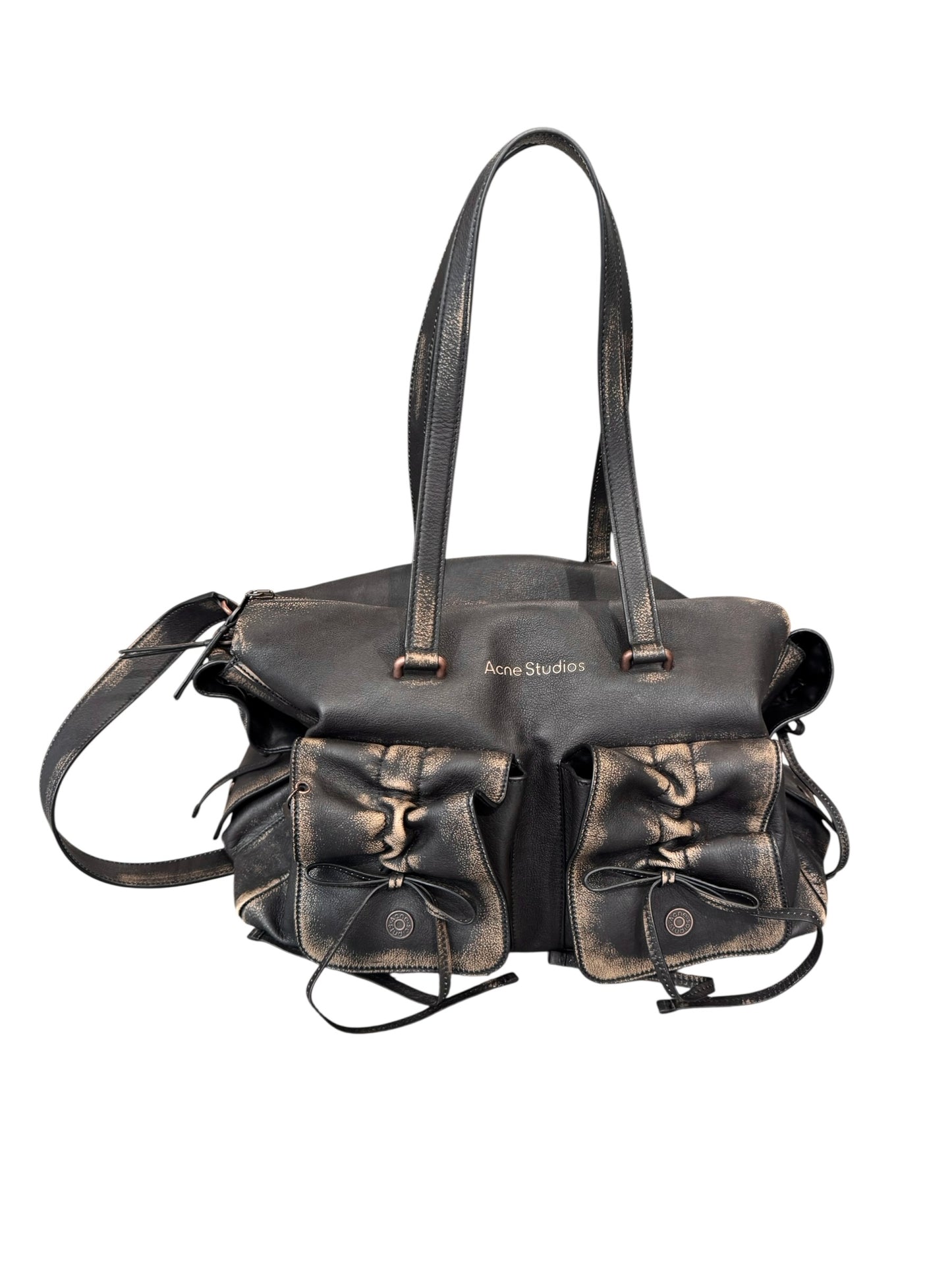 ACNE STUDIOS SS2025 BROWN LEATHER BAG