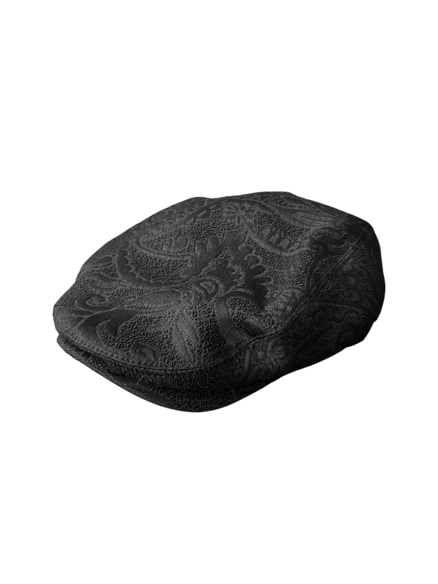 DOLCE & GABBANA 2020s BLACK JACQUARD FLAT CAP