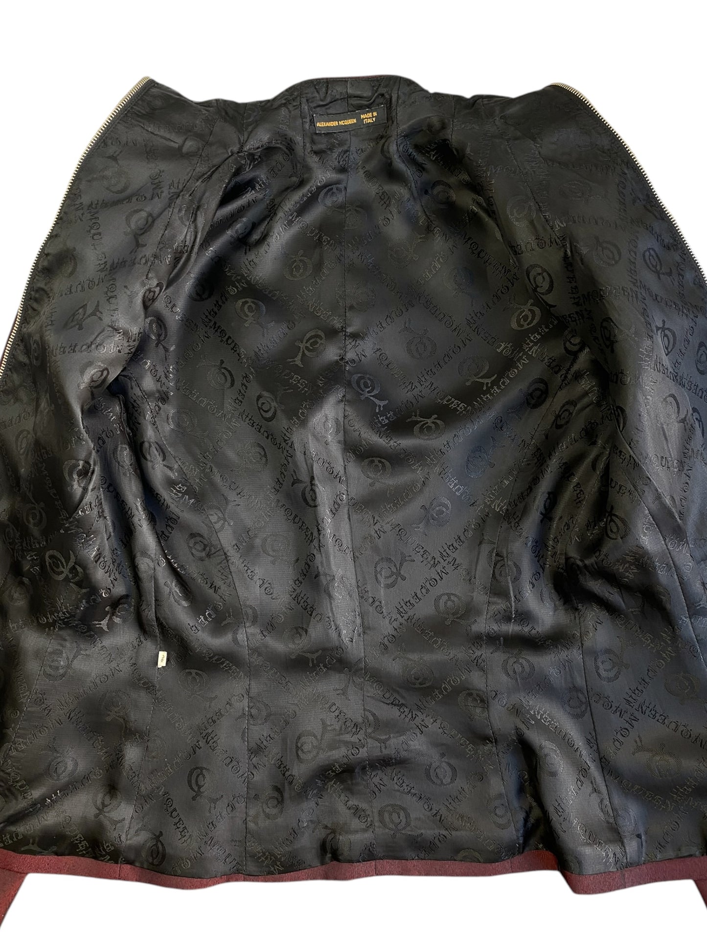 ALEXANDER MCQUEEN FW1998 «JOAN» RED STRUCTURED JACKET