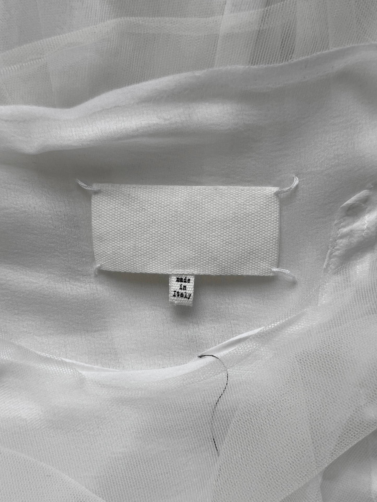 MAISON MARGIELA SS2021 BY GALLIANO WHITE SILK « WET » BRIDAL MAXI DRESS