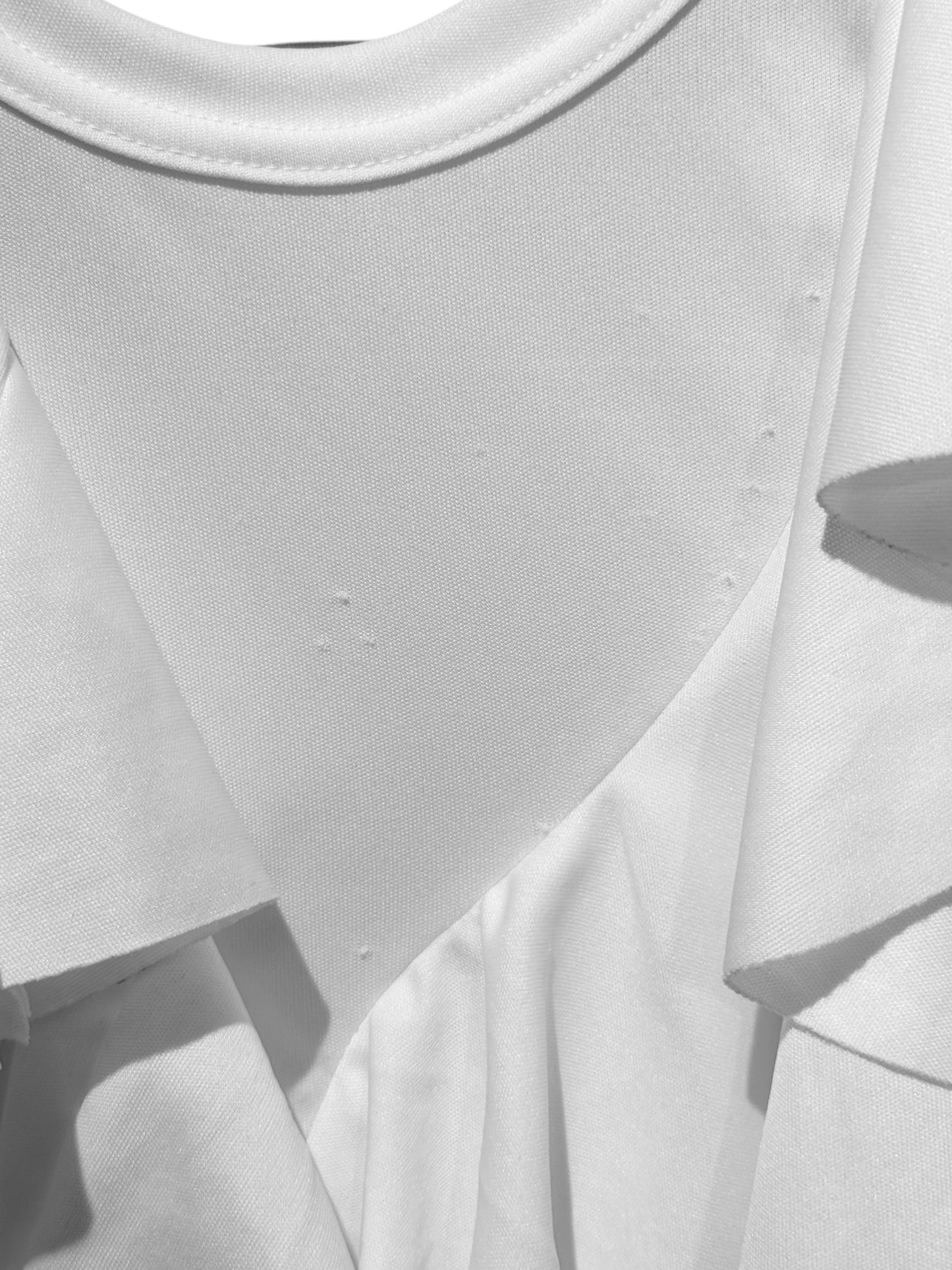 COMME DES GARÇONS FW2022 WHITE RUFFLES TANK TOP