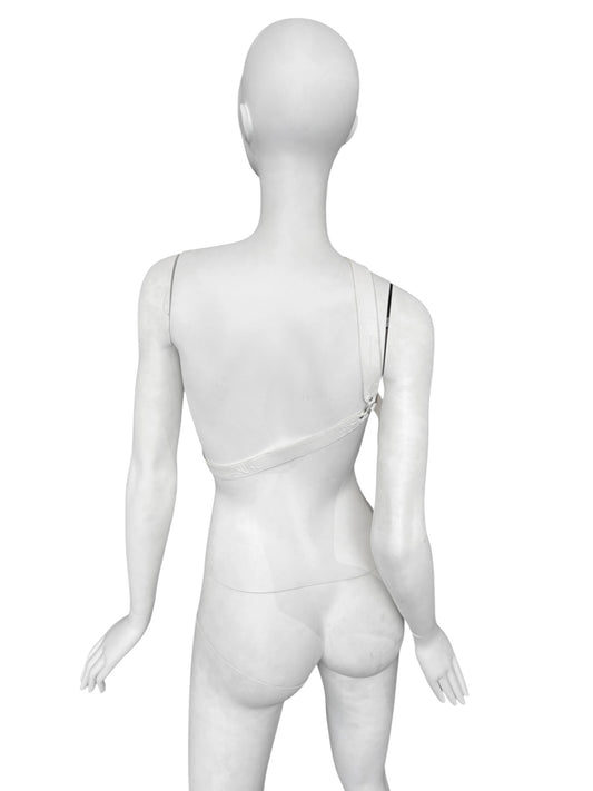 NOIR KEI NINOMIYA FW2020 WHITE RUFFLES HARNESS
