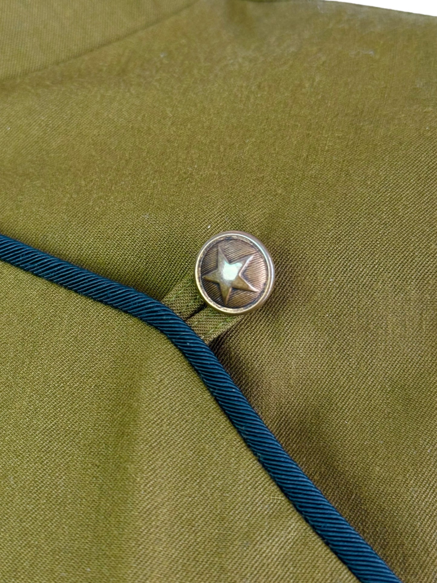 PLEIN SUD 1980s OLIVE GREEN BLAZER