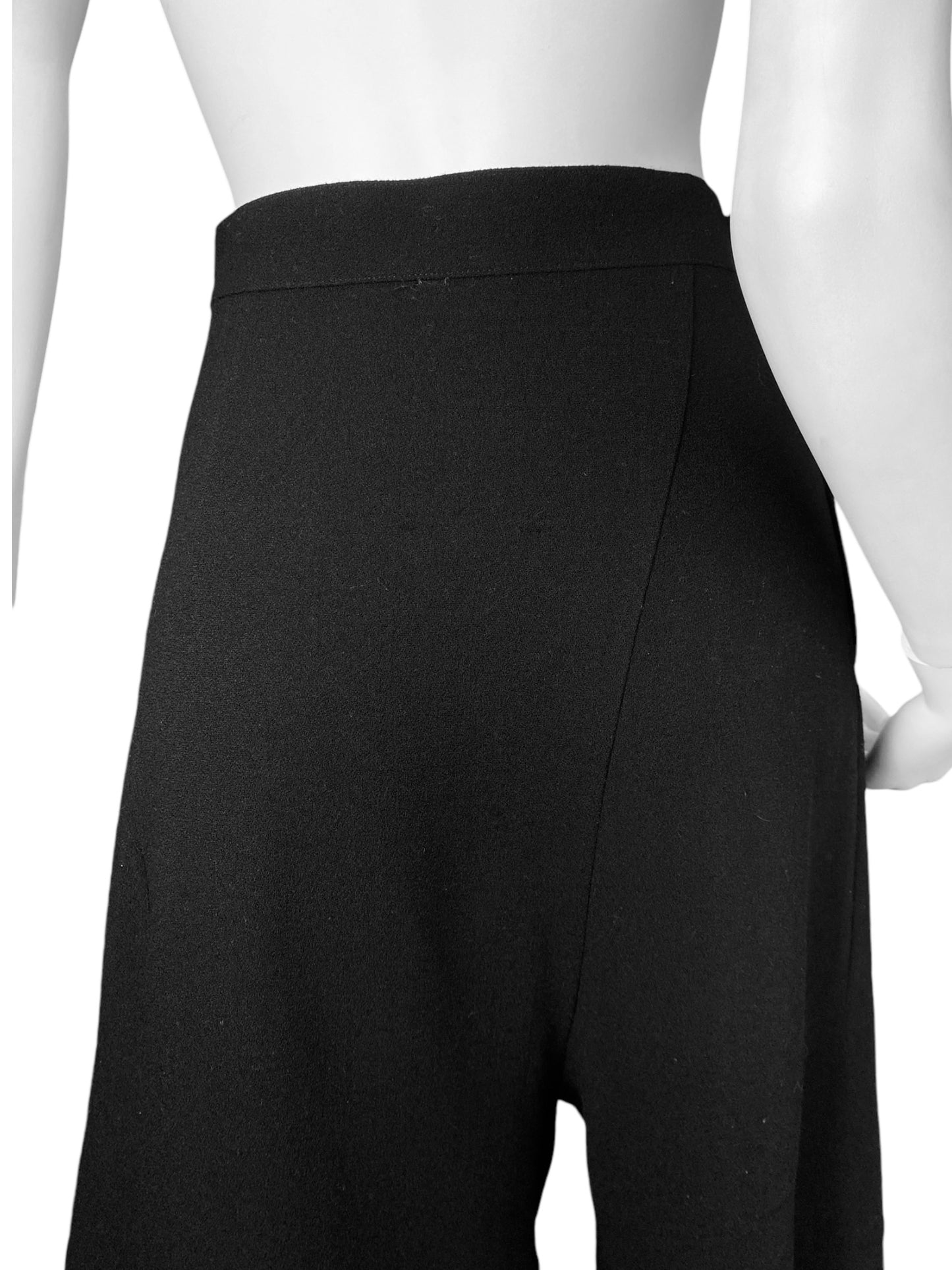 JUNYA WATANABE FW2013 BLACK WOOL WIDE LEG CULOTTES PANTS