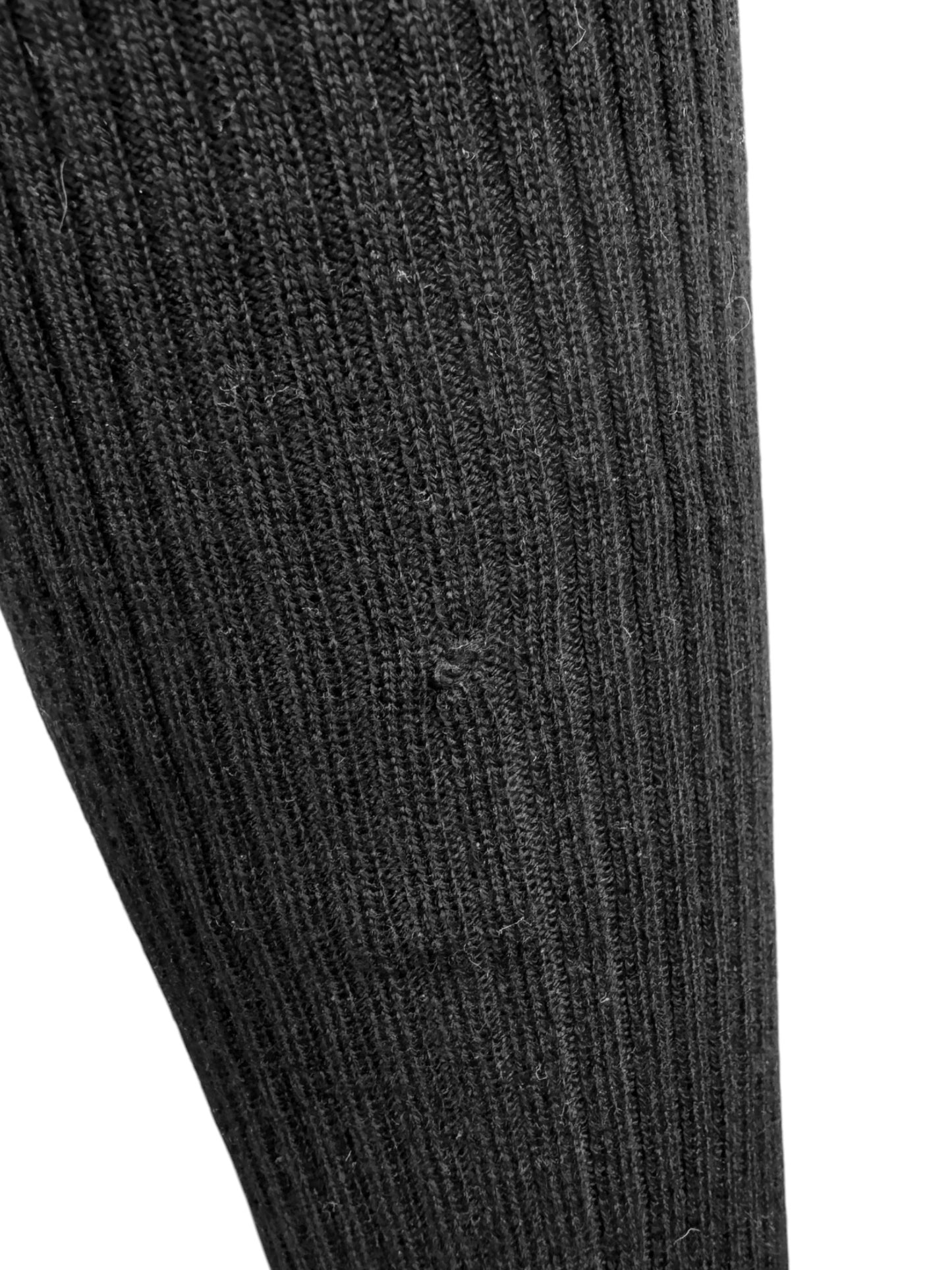 PLEIN SUD 2018 BLACK LEATHER & KNITTED SKINNY PANTS