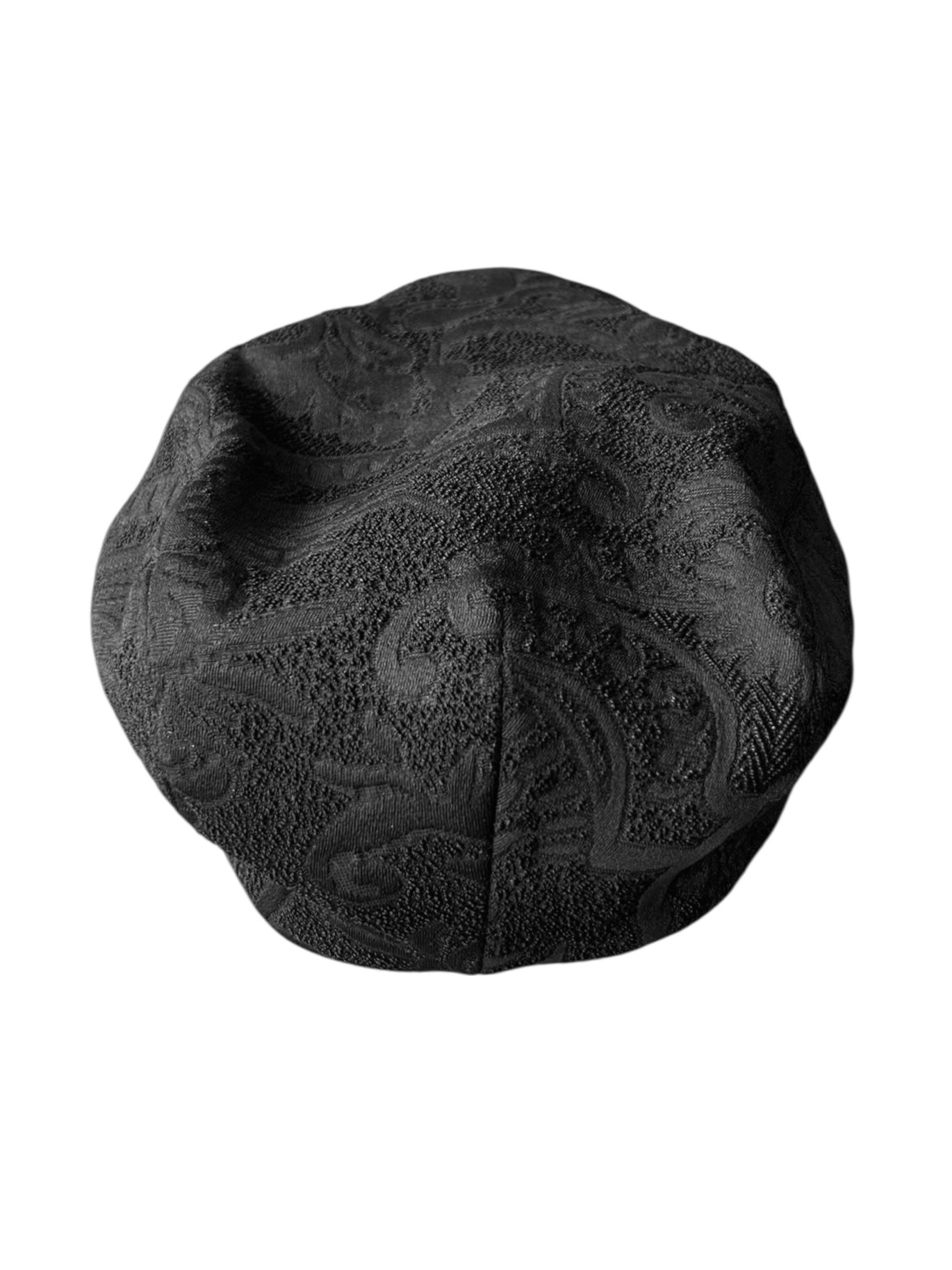 DOLCE & GABBANA 2020s BLACK JACQUARD FLAT CAP