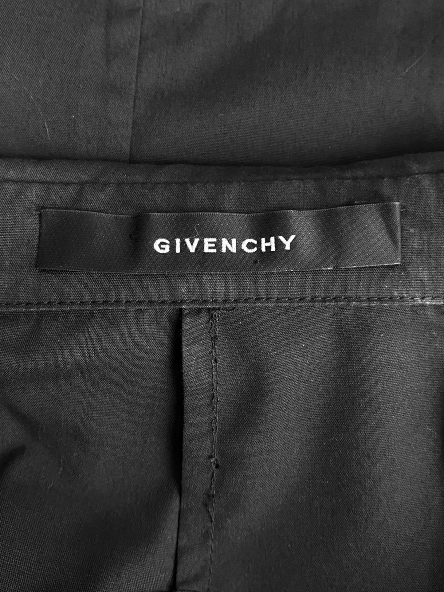 GIVENCHY 2011 BY RICARDO TISCI BLACK EYELET SLEEVELESS SHIRT