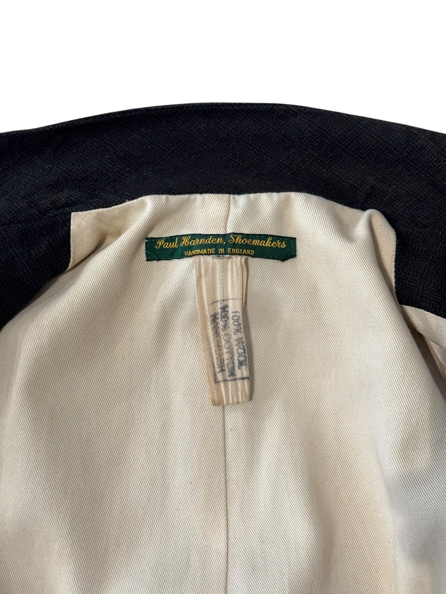 PAUL HARNDEN SHOEMAKERS 2010s DARK TAUPE WOOL COAT