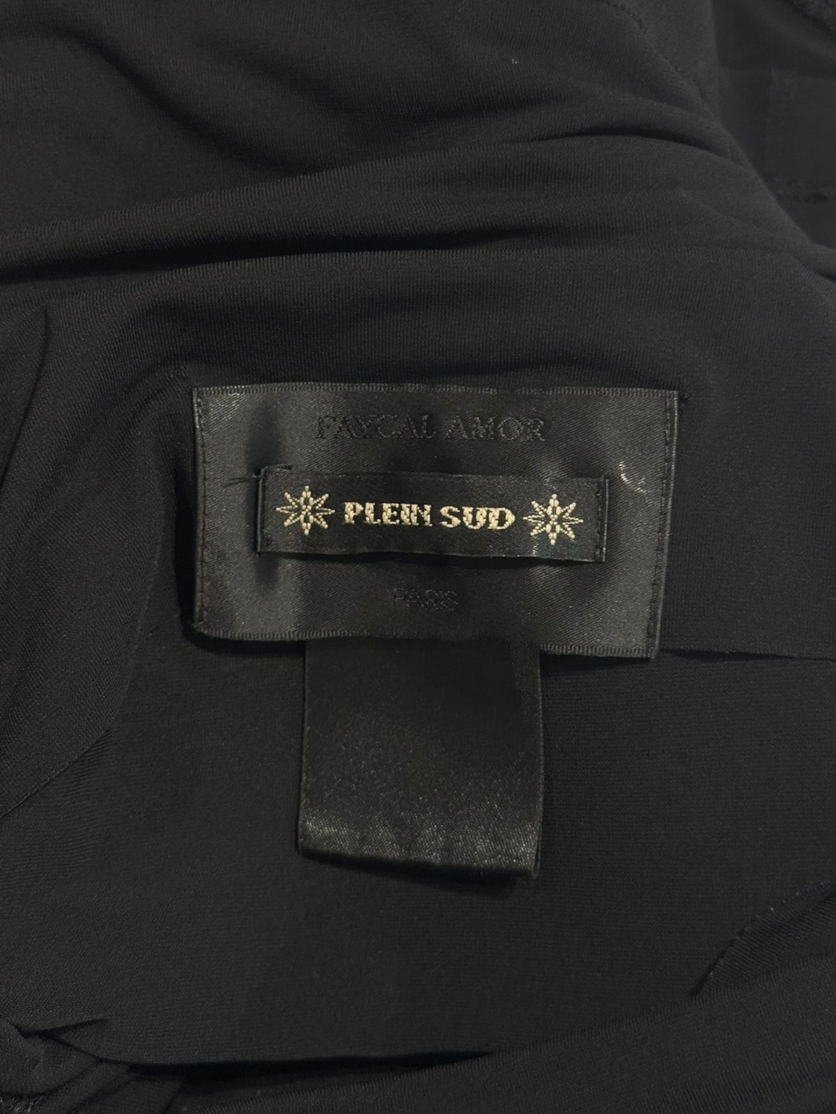 PLEIN SUD 2000s BLACK BUSTIER TOP