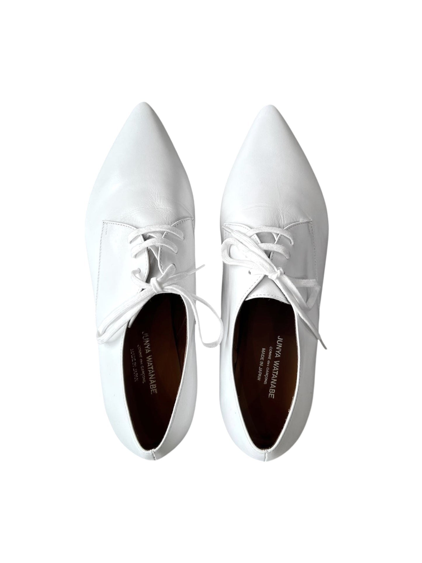 JUNYA WATANABE 2010s WHITE LEATHER DERBIES