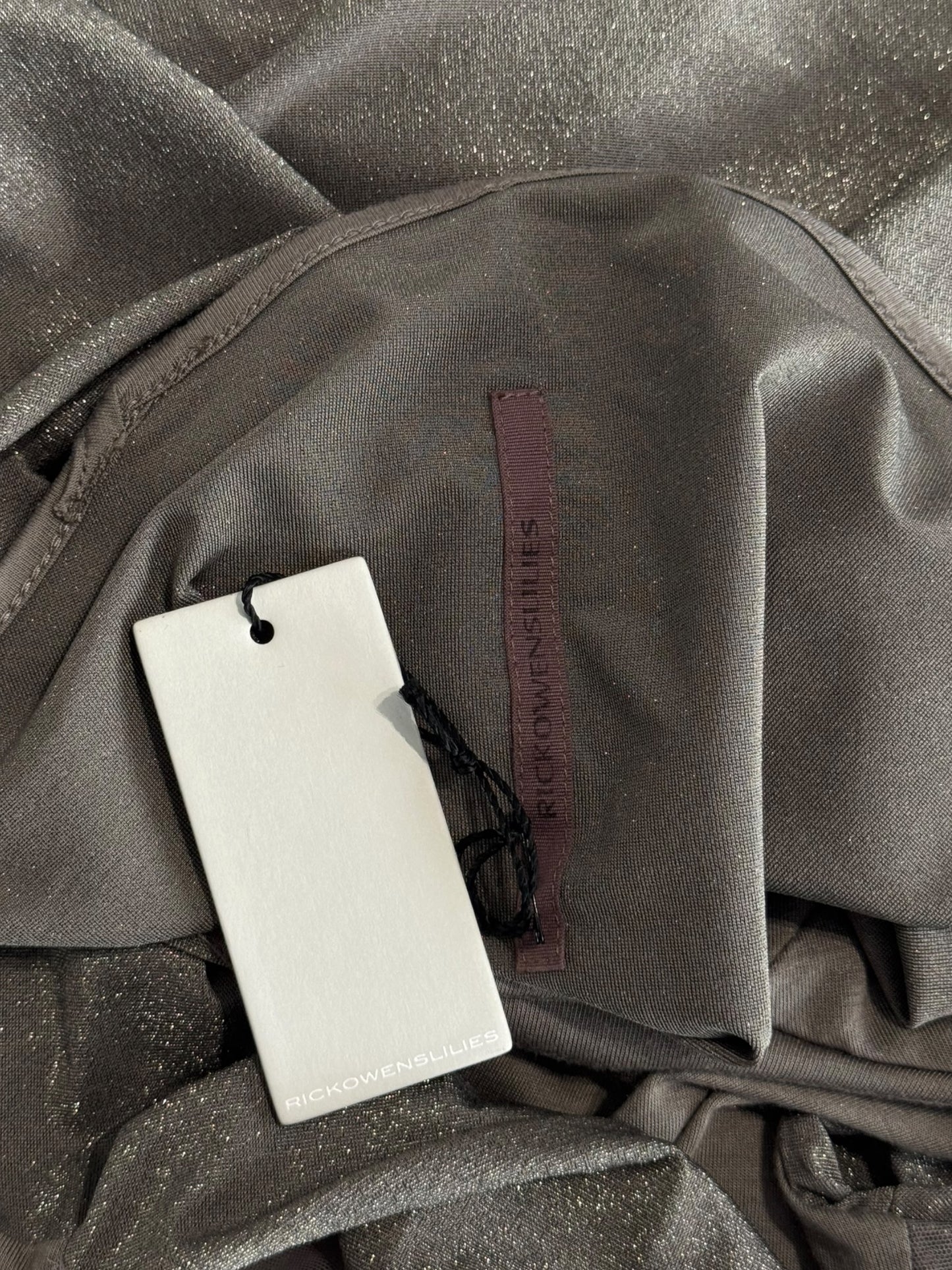 RICK OWENS LILIES 2020s GREY CUT OUT ASYMMETRICAL TANK TOP