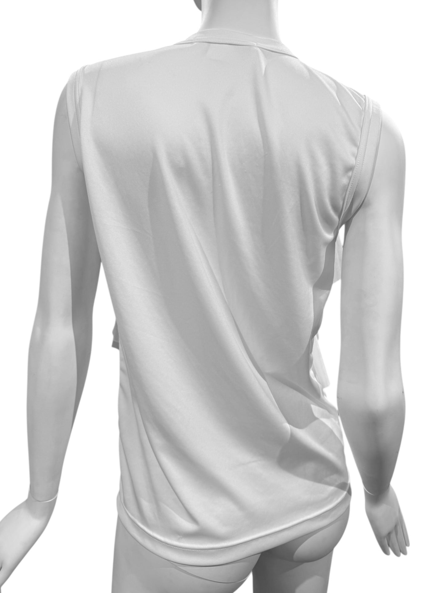 COMME DES GARÇONS FW2022 WHITE RUFFLES TANK TOP