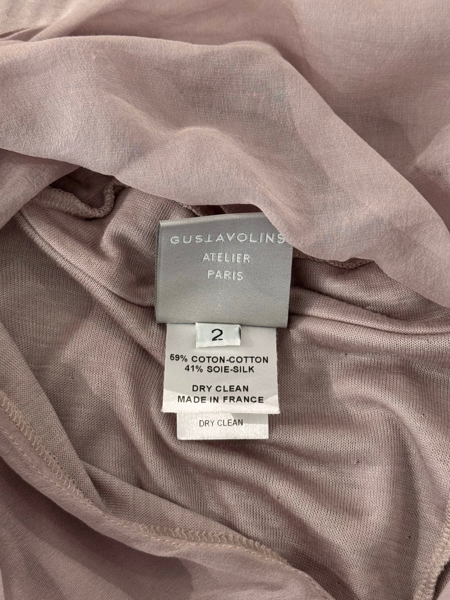 GUSTAVO LINS 2010s BABY PINK SILK SCARF MINI DRESS