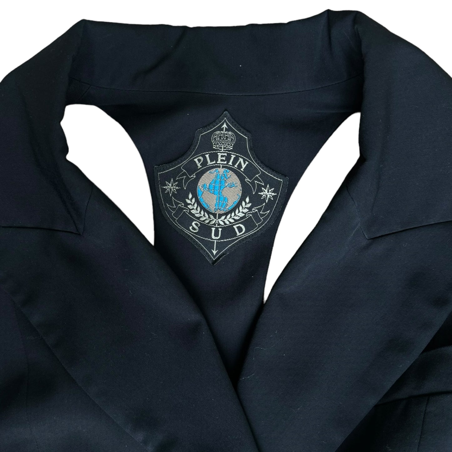 PLEIN SUD 1987 BLACK OPEN BACK BLAZER