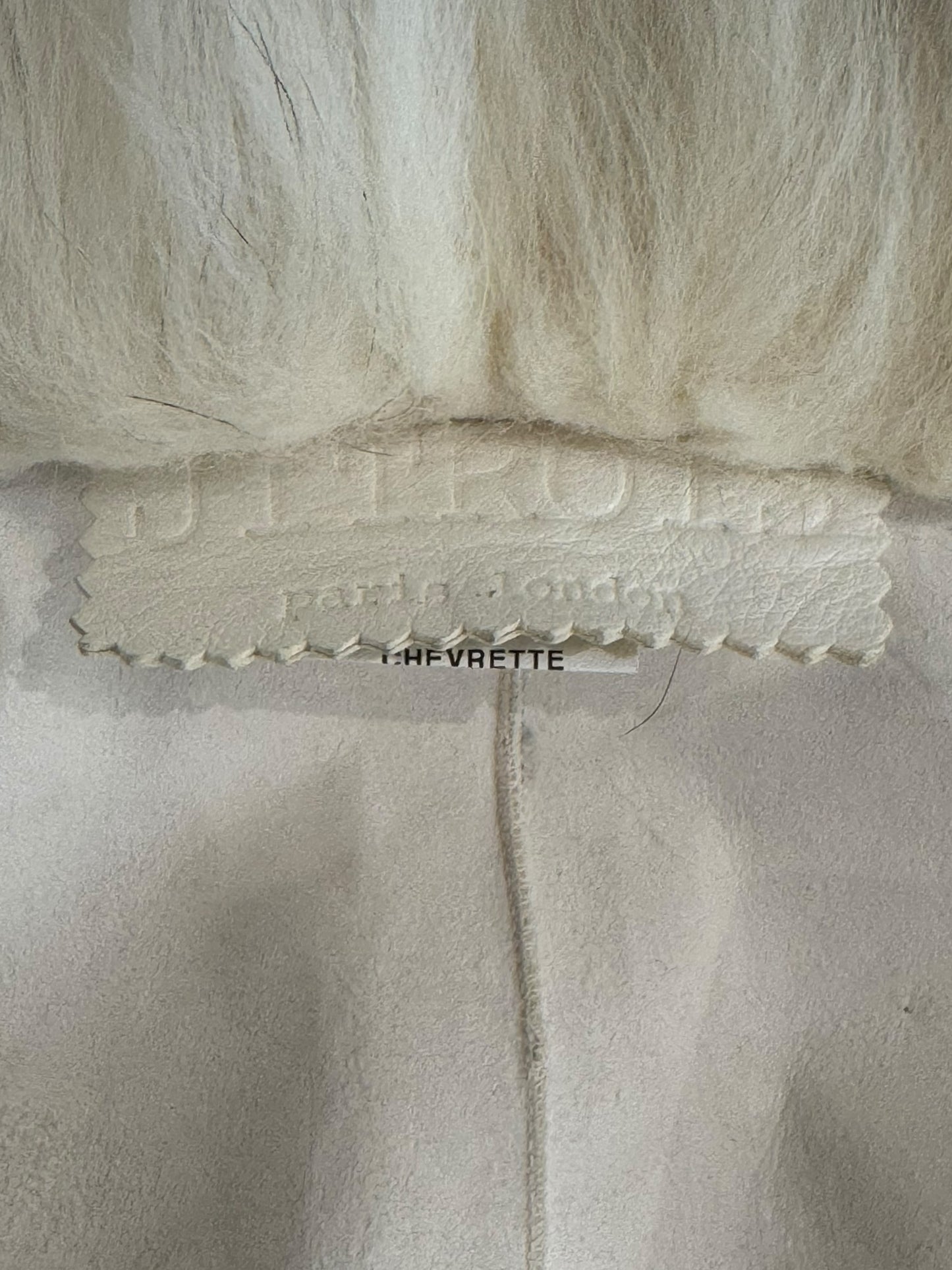 JITROIS 2000s CREAM FUR REVERSIBLE JACKET