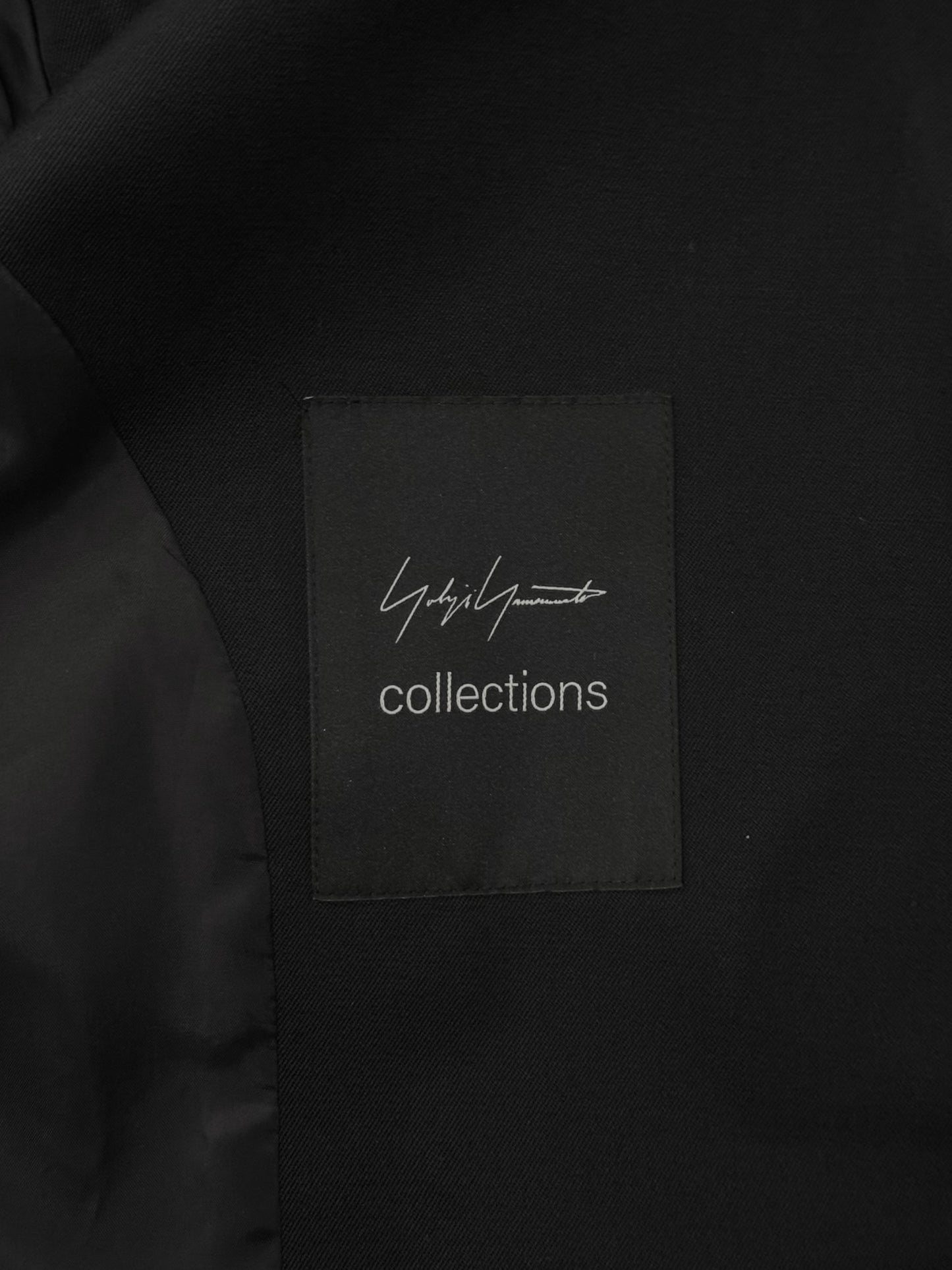 YOHJI YAMAMOTO SS2024 BLACK DOUBLE BREASTED ARCHITECTURAL WIRE-STRUCTURED BACK BLAZER