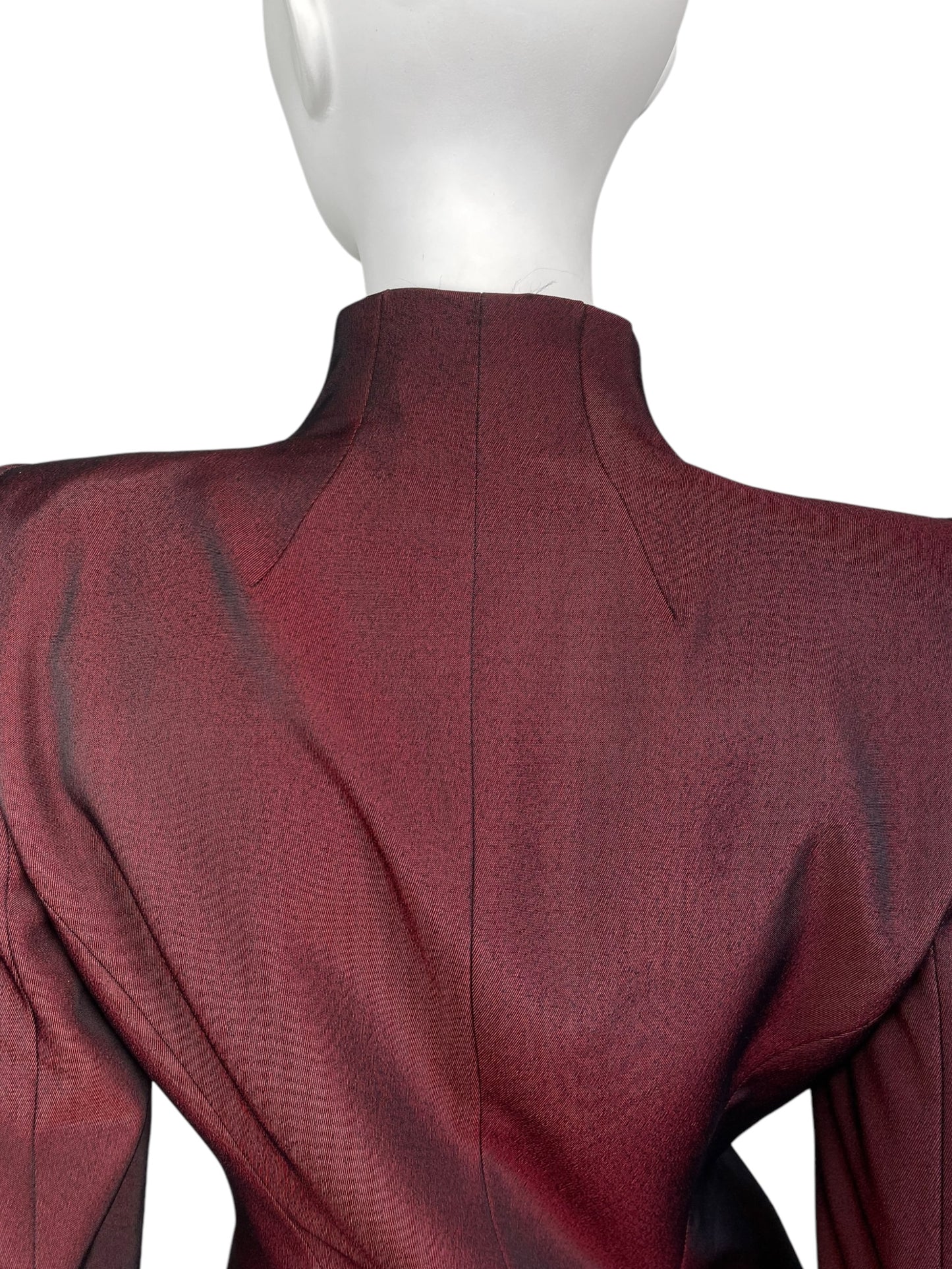 ALEXANDER MCQUEEN FW1998 «JOAN» RED STRUCTURED JACKET
