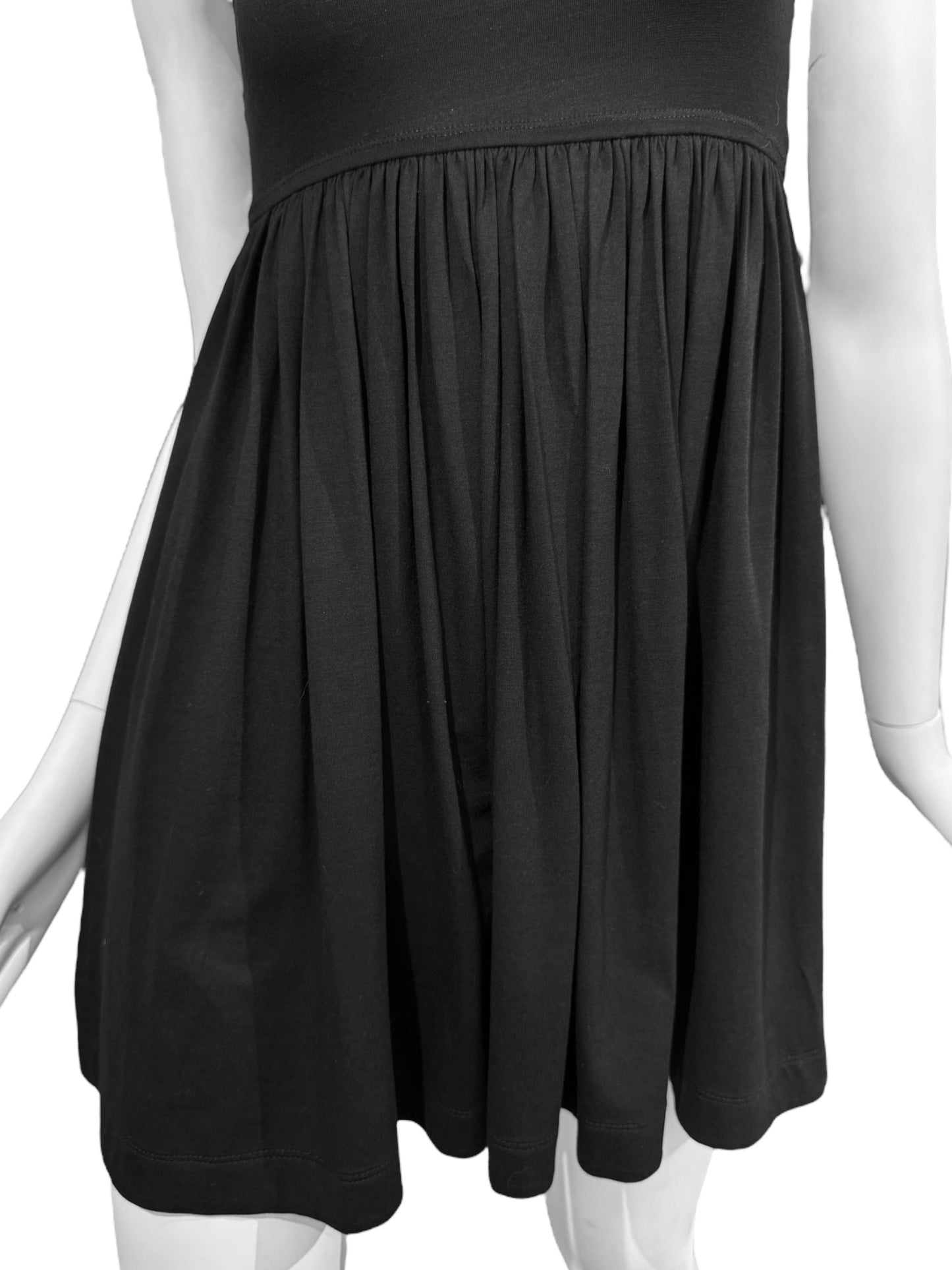 PLEIN SUD 2000s BLACK HOODED MINI DRESS