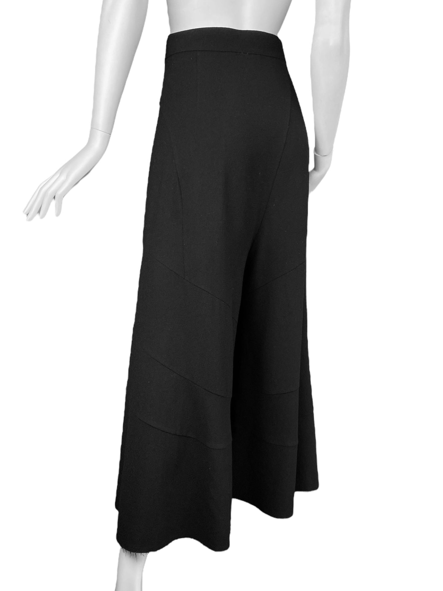 JUNYA WATANABE FW2013 BLACK WOOL WIDE LEG CULOTTES PANTS