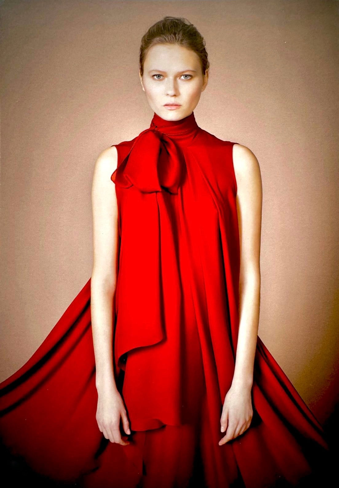 PLEIN SUD PRE-FALL 2014 BLACK SILK DRAPED MAXI DRESS