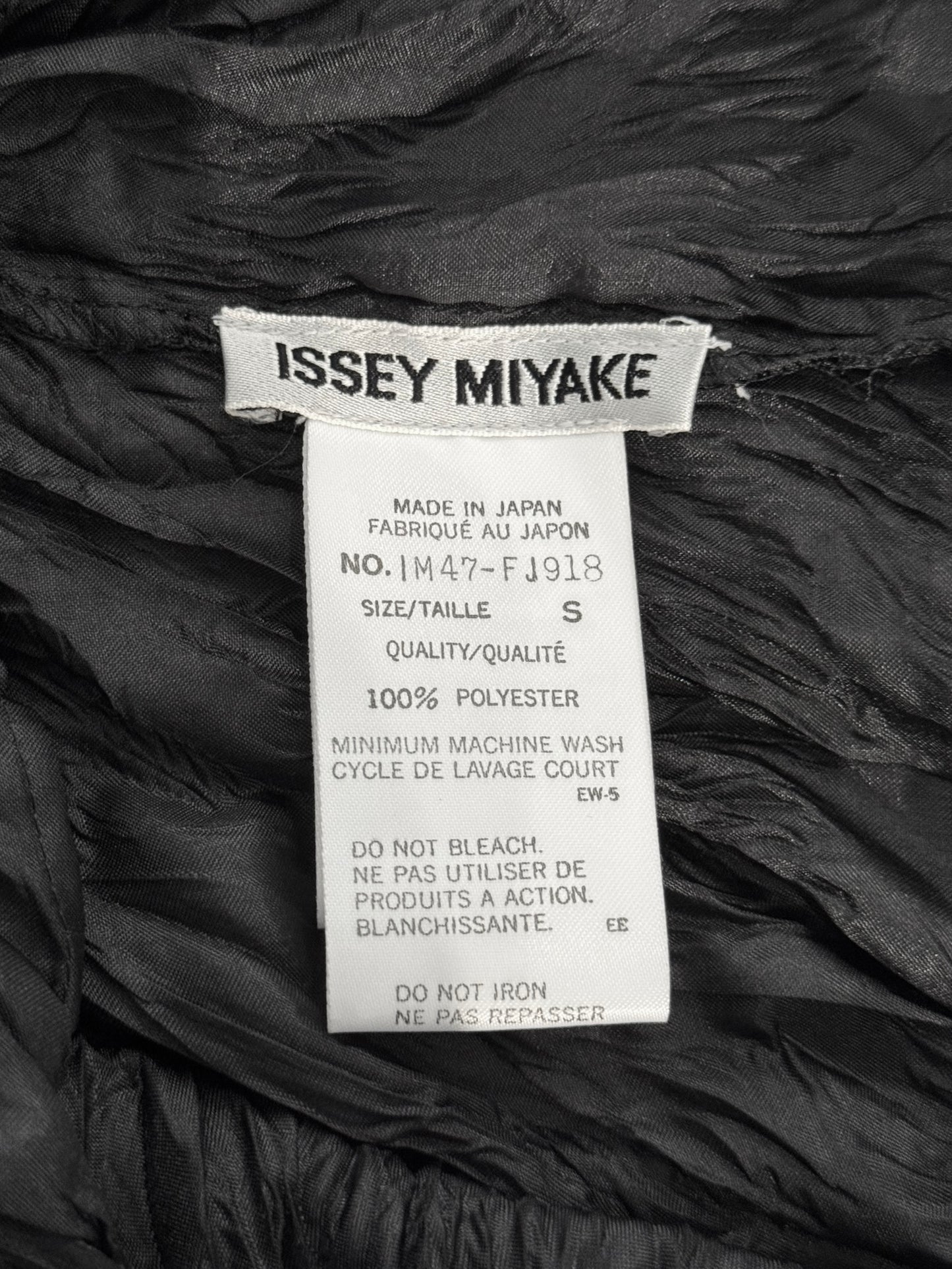 ISSEY MIYAKE SS1994 BLACK TEXTURED TOP