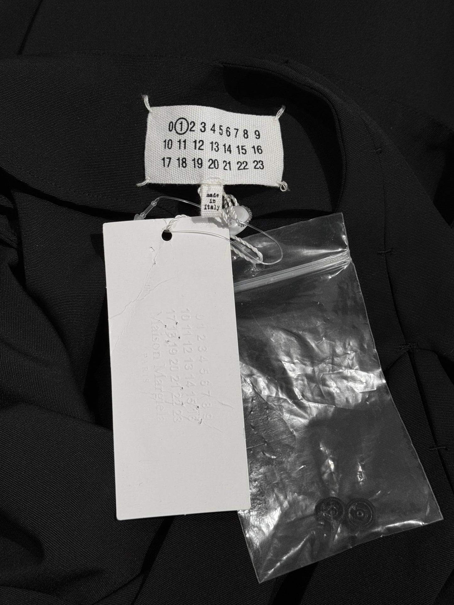 MAISON MARGIELA FW2018 BY JOHN GALLIANO BLACK BACK CUT OUT MIDI DRESS