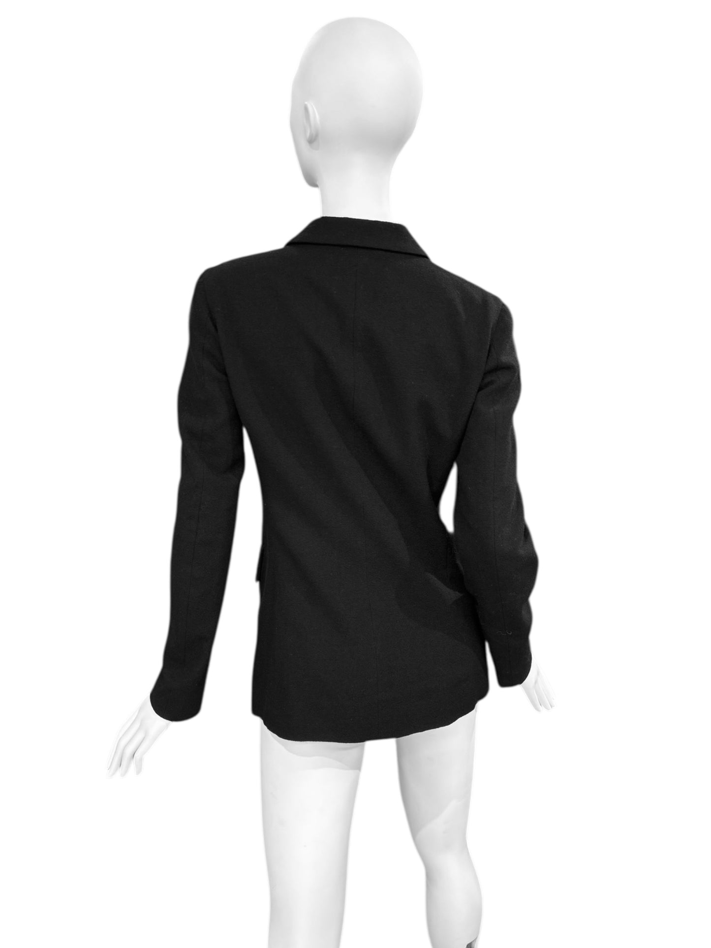 Y’S YOHJI YAMAMOTO FW1997 BLACK WOOL BUTTONS BLAZER