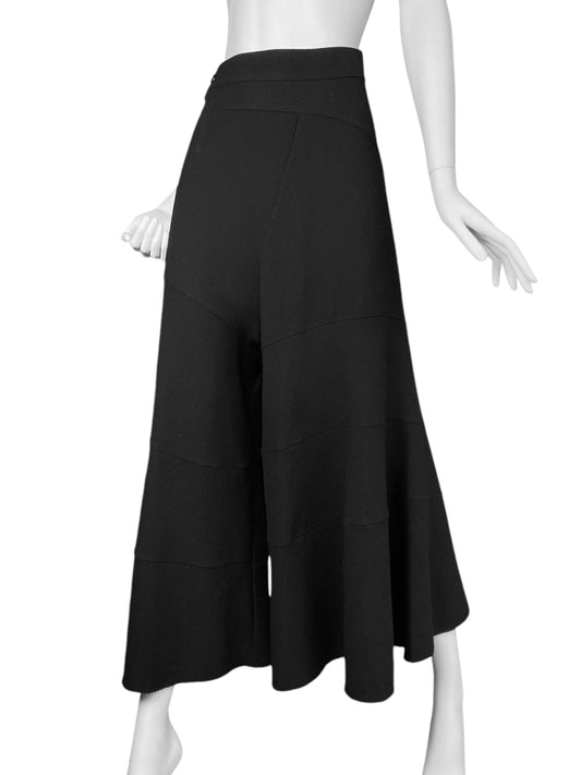 JUNYA WATANABE FW2013 BLACK WOOL WIDE LEG CULOTTES PANTS