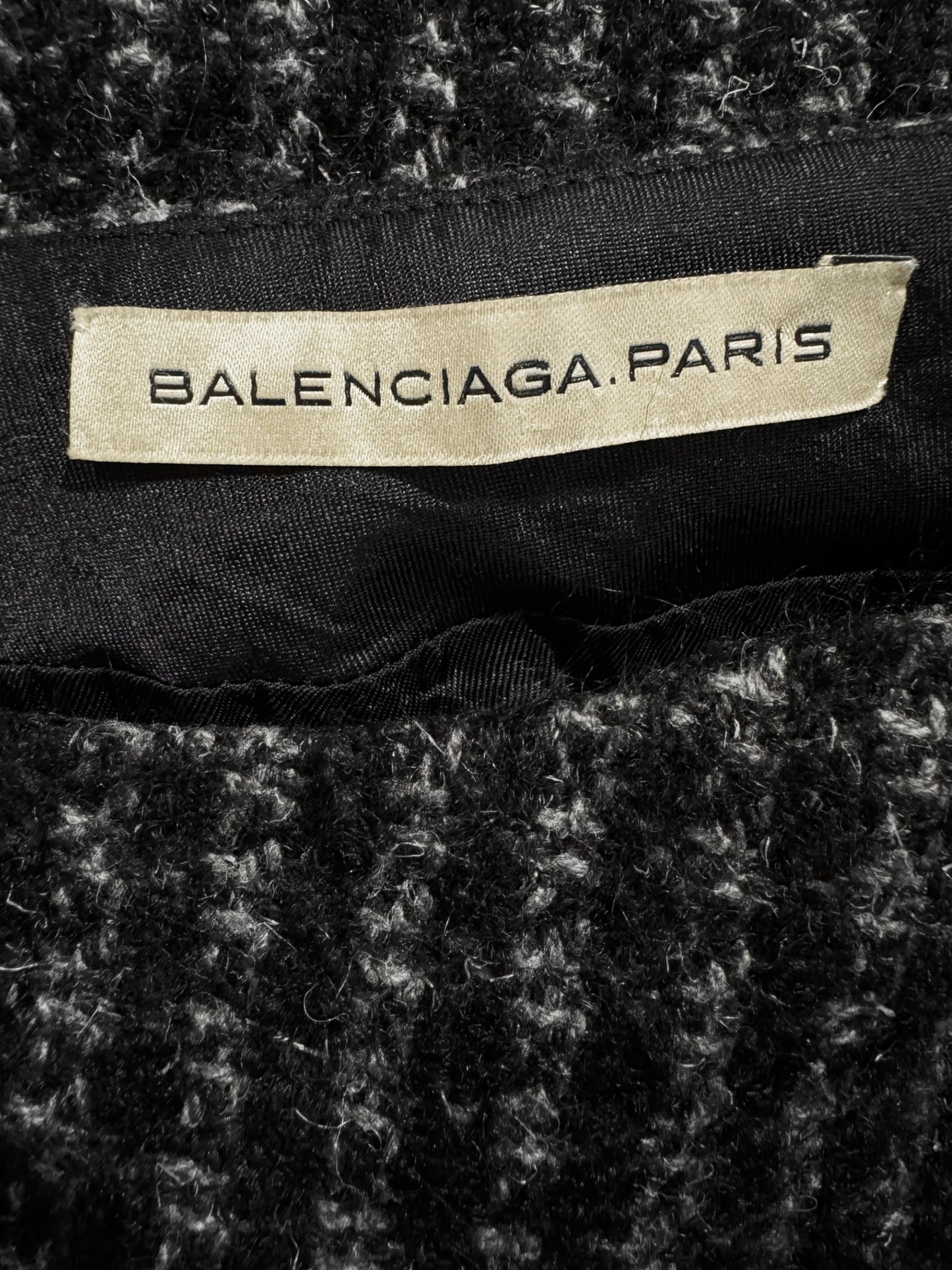 BALENCIAGA 2000s BY NICOLAS GHESQUIÈRE GREY MINI SKIRT