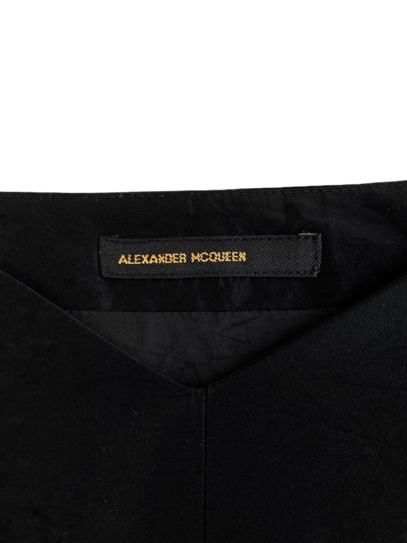 ALEXANDER MCQUEEN SS1997 «LA POUPÉE» BLACK BUMSTER MINI SKIRT