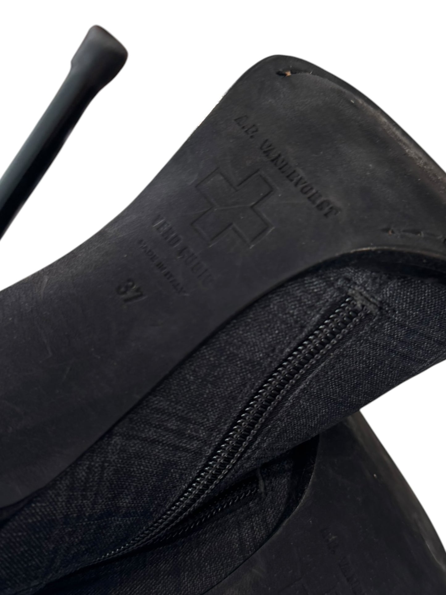 A.F. VANDEVORST FW2018 GREY TARTAN BOOTS
