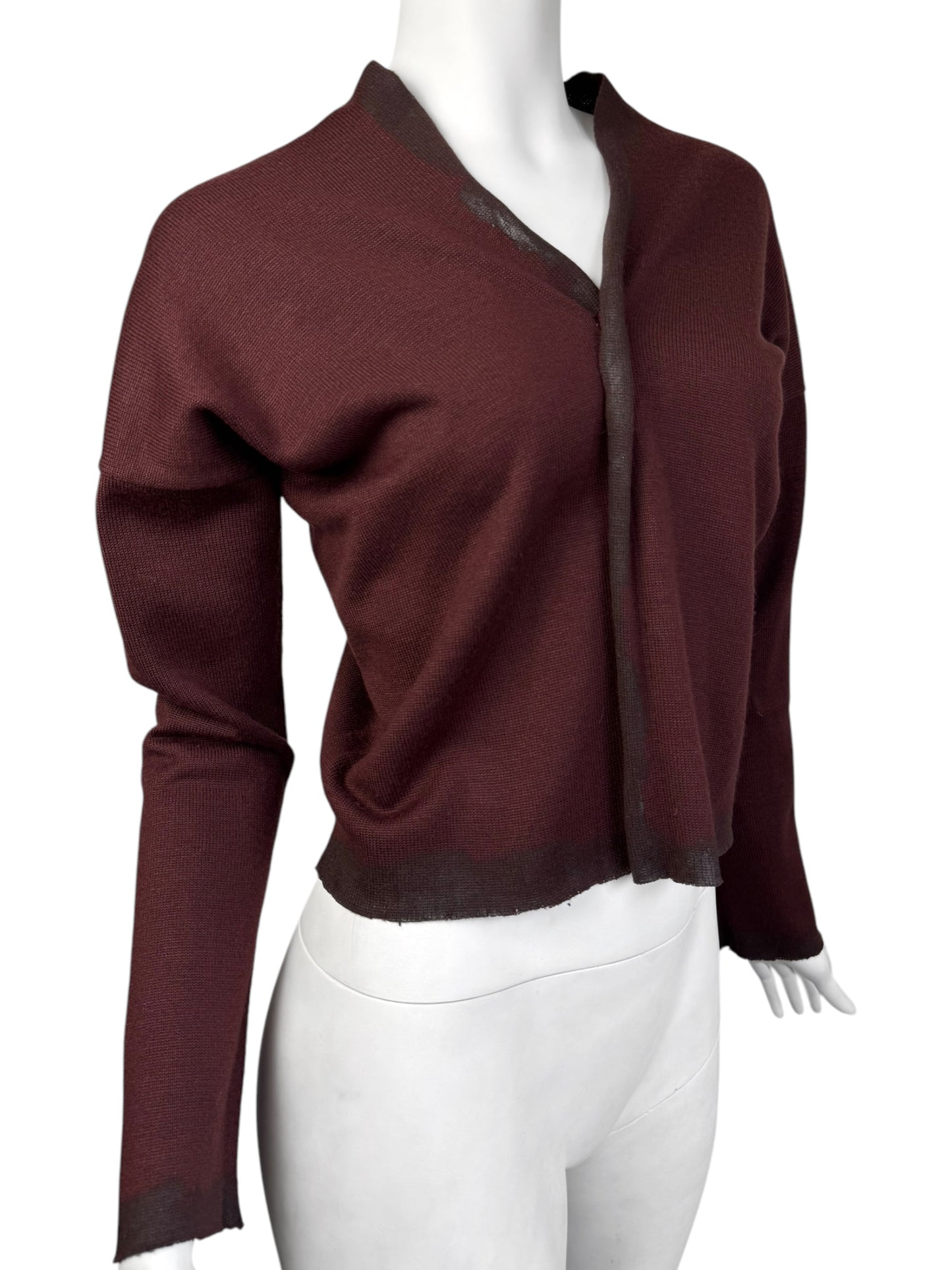 COMME DES GARÇONS SS1992 BROWN KNIT SWEATER