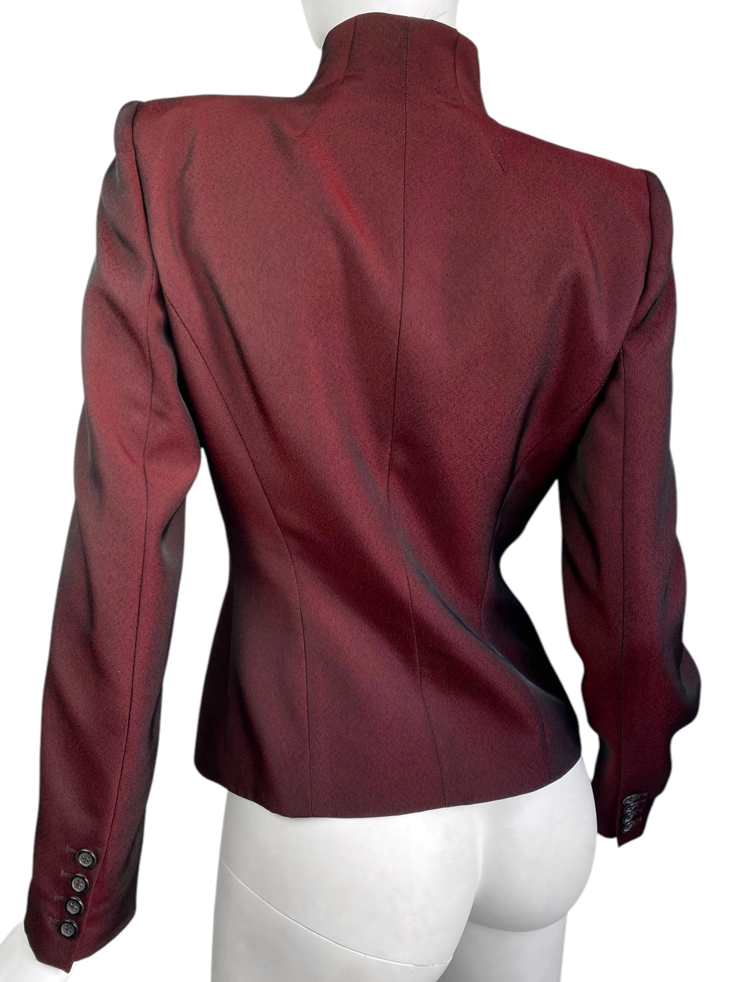 ALEXANDER MCQUEEN FW1998 «JOAN» RED STRUCTURED JACKET