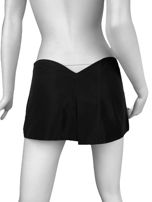 ALEXANDER MCQUEEN SS1997 «LA POUPÉE» BLACK BUMSTER MINI SKIRT