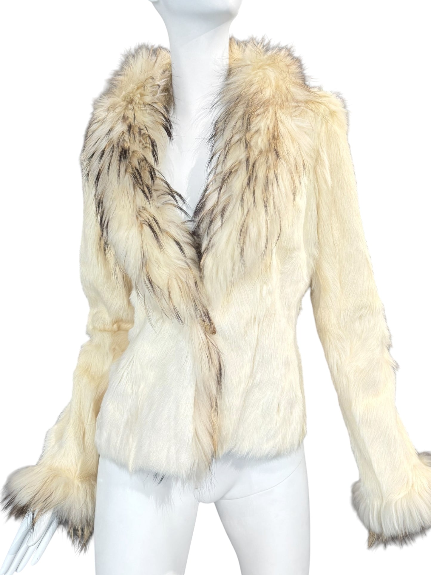 JITROIS 2000s CREAM FUR REVERSIBLE JACKET