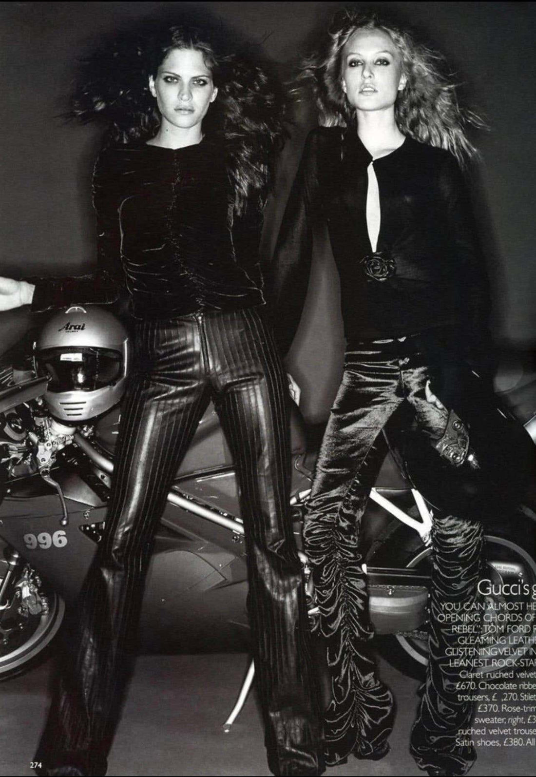 GUCCI FW1999 BY TOM FORD BLACK LEATHER STRIPES FLARED PANTS