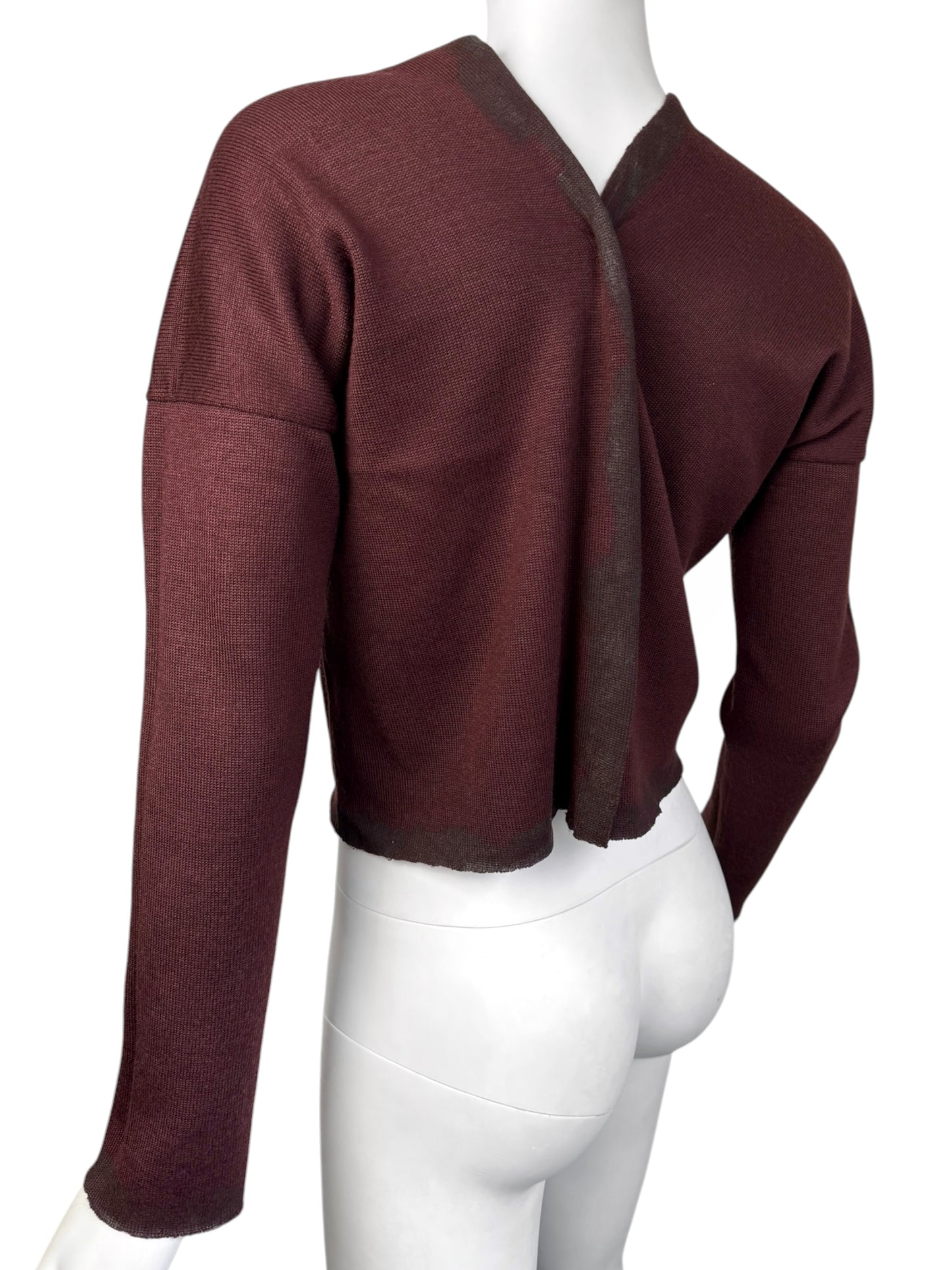COMME DES GARÇONS SS1992 BROWN KNIT SWEATER