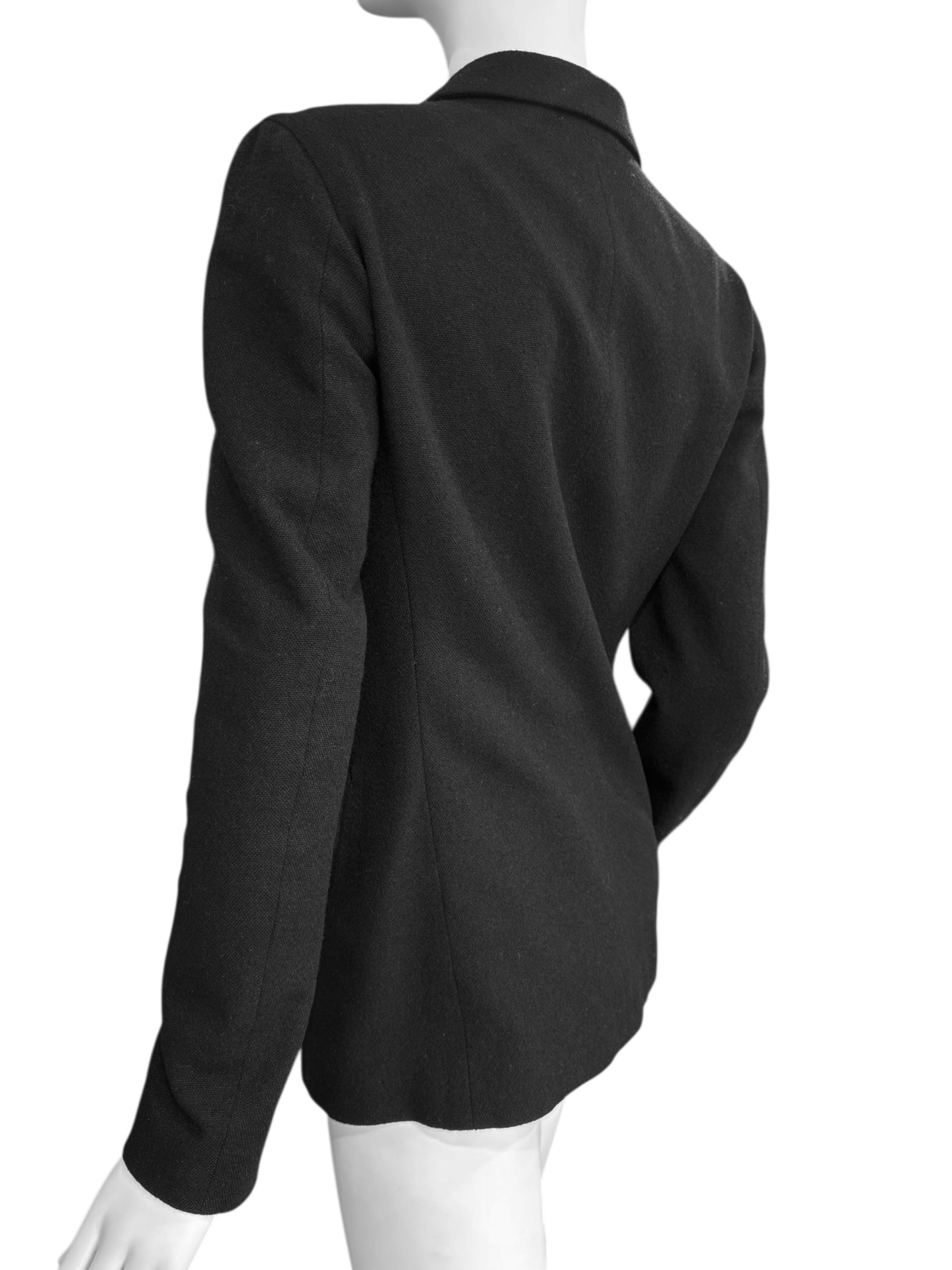 Y’S YOHJI YAMAMOTO FW1997 BLACK WOOL BUTTONS BLAZER